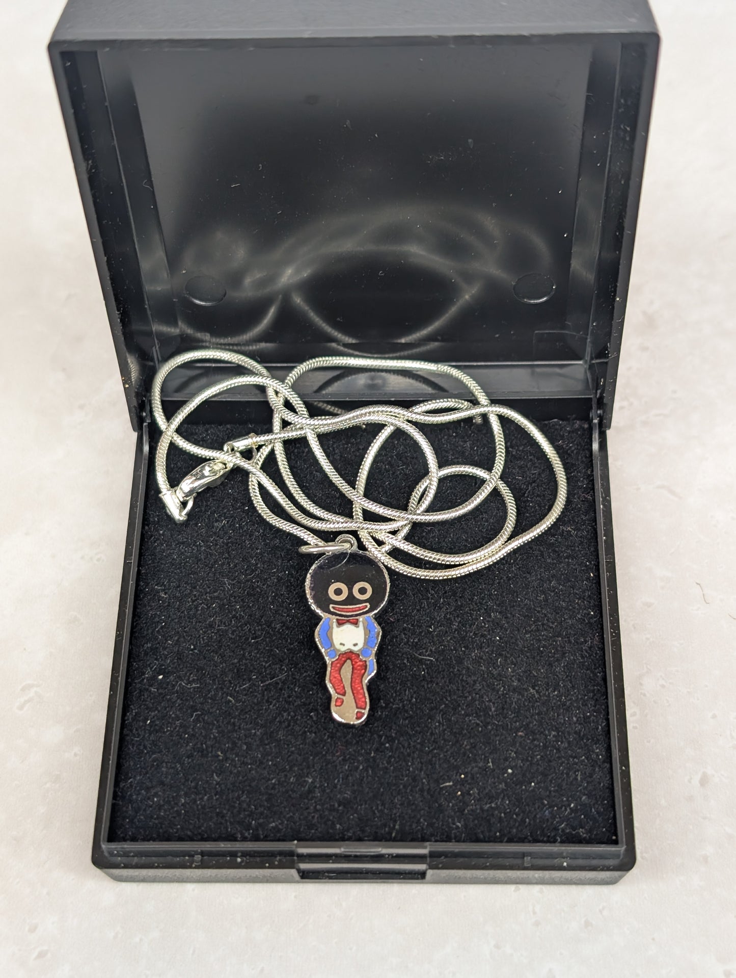 1950s Robertsons Pendant on New Chain in Box