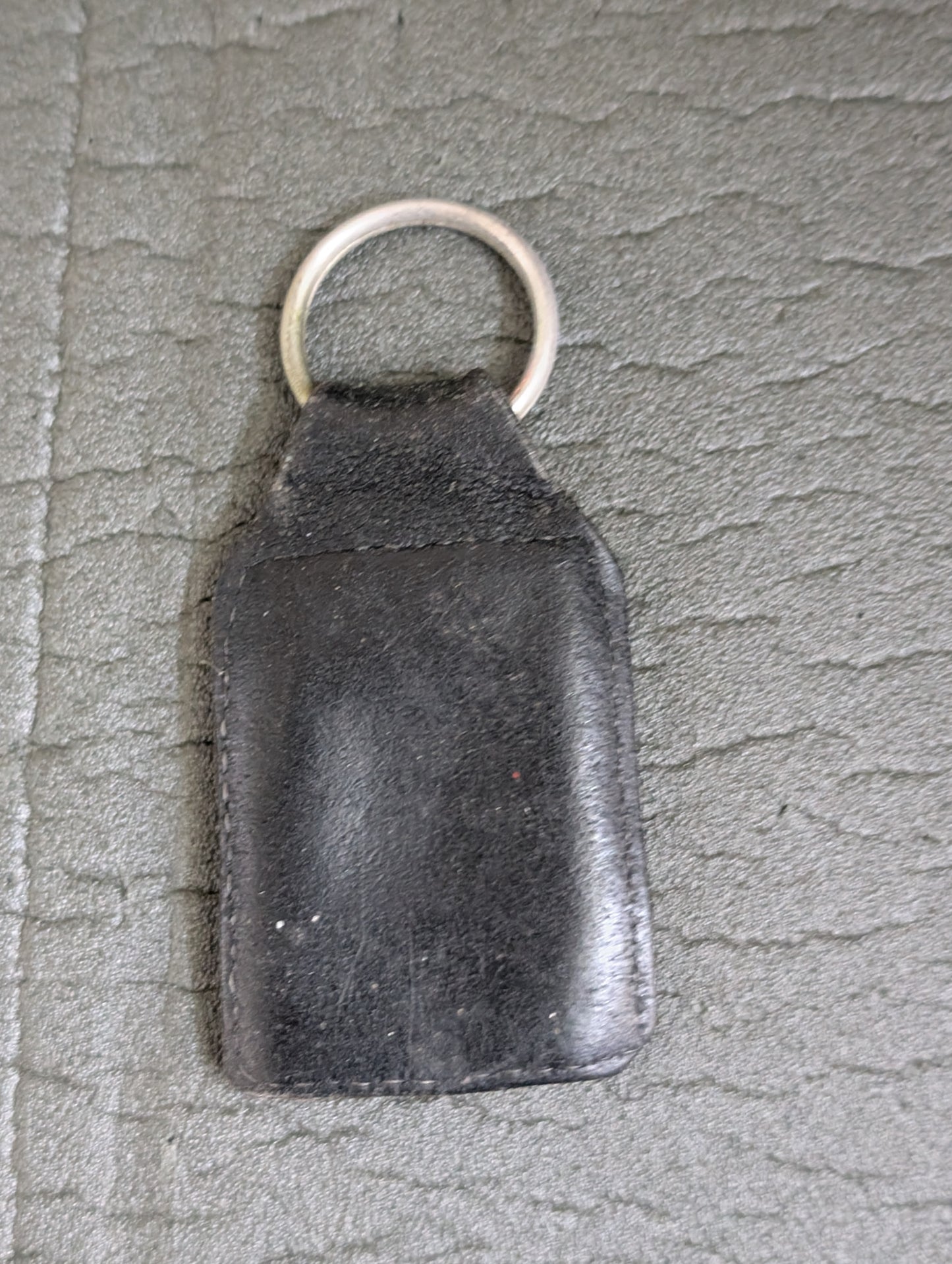1980s Robertsons Leather Fob Stainless Golly Keyring