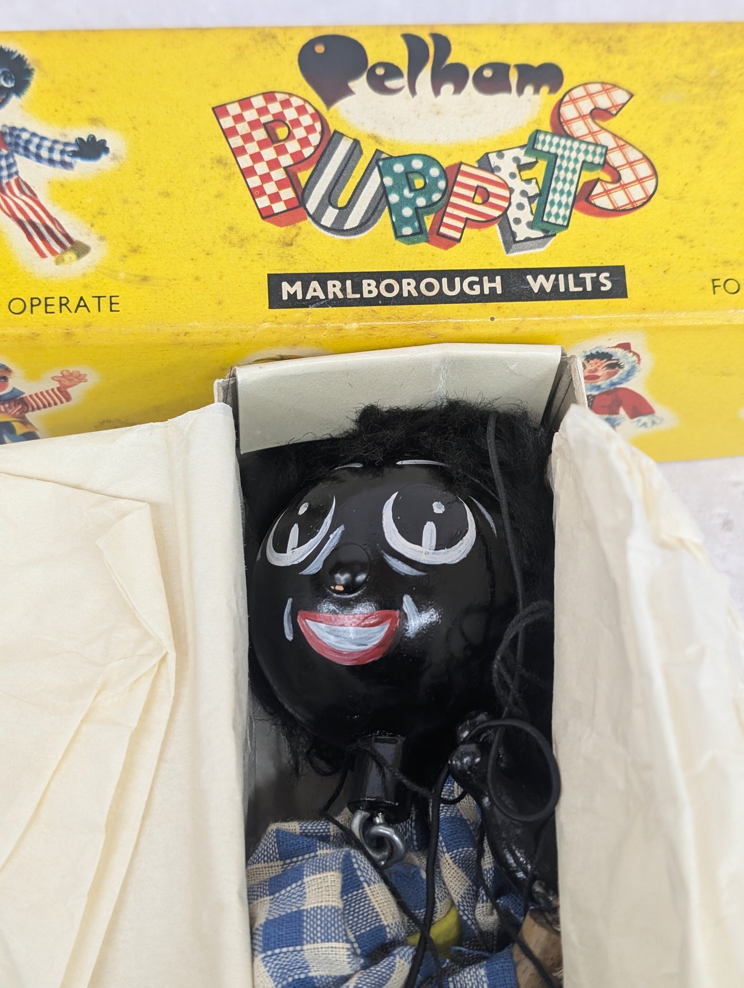 All Original Pelham Golly Puppet in Mint Condition Boxed