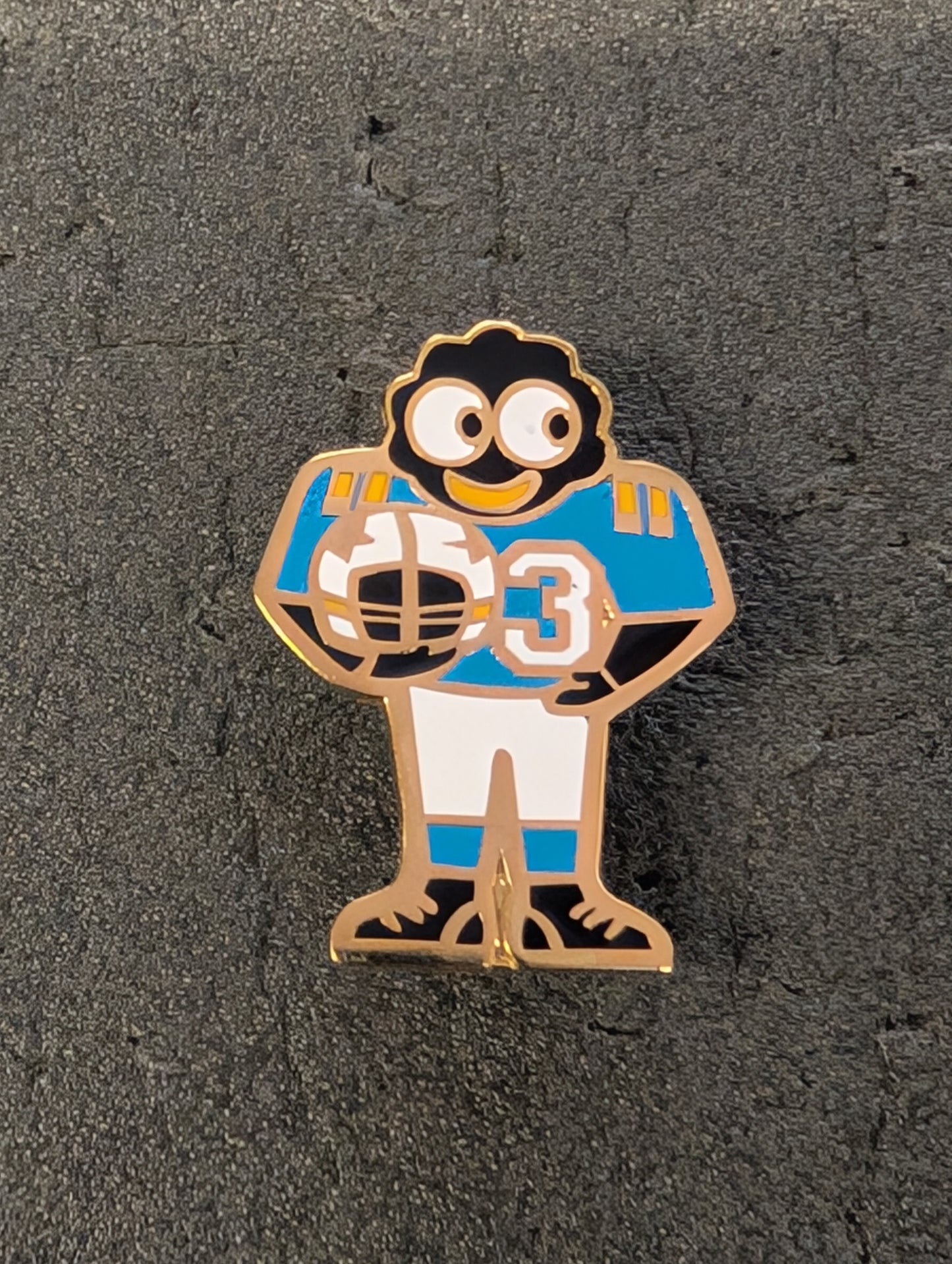 American Footballer Blue White