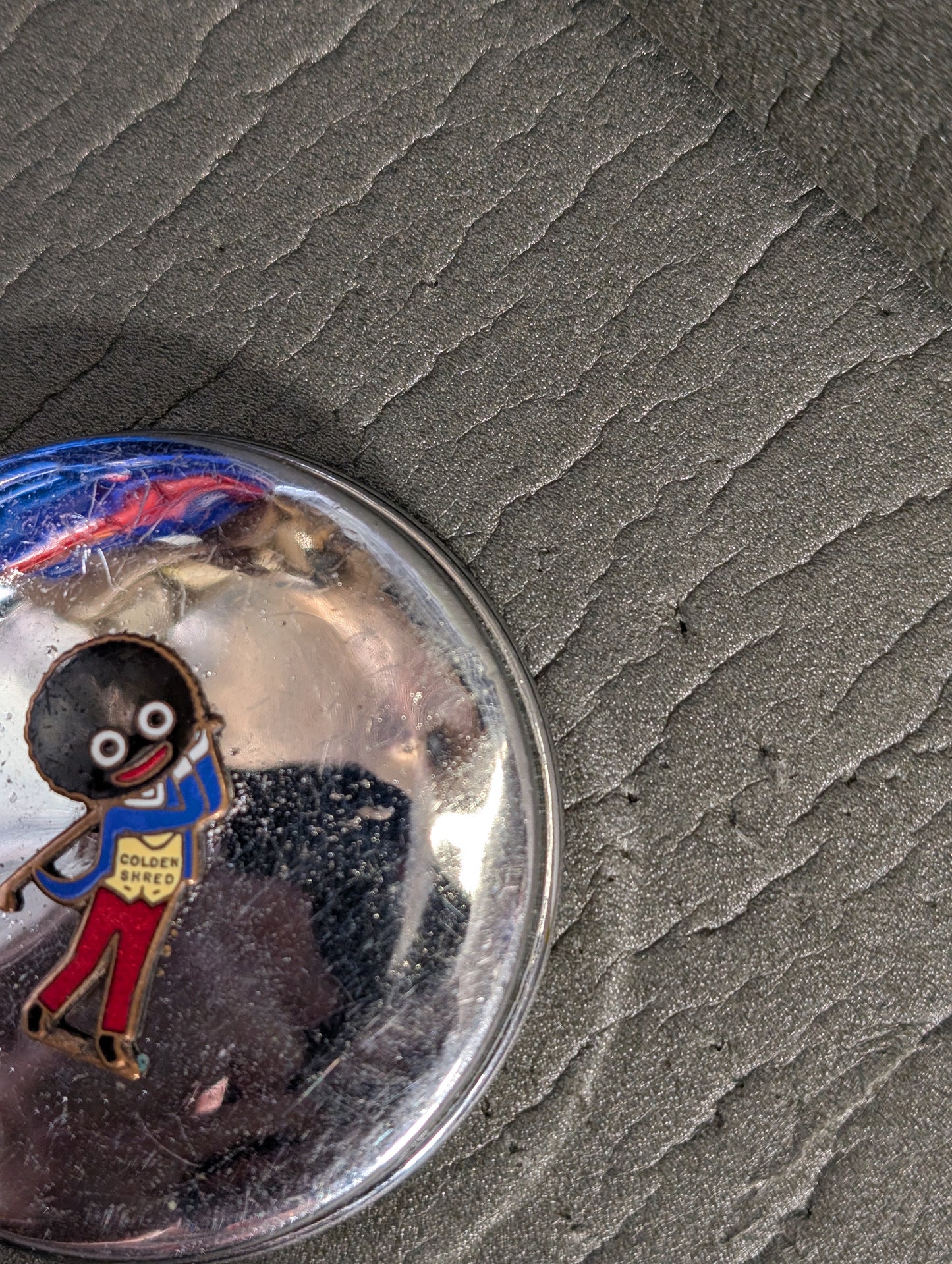 Chrome Jar Lid with Pre War Golfer