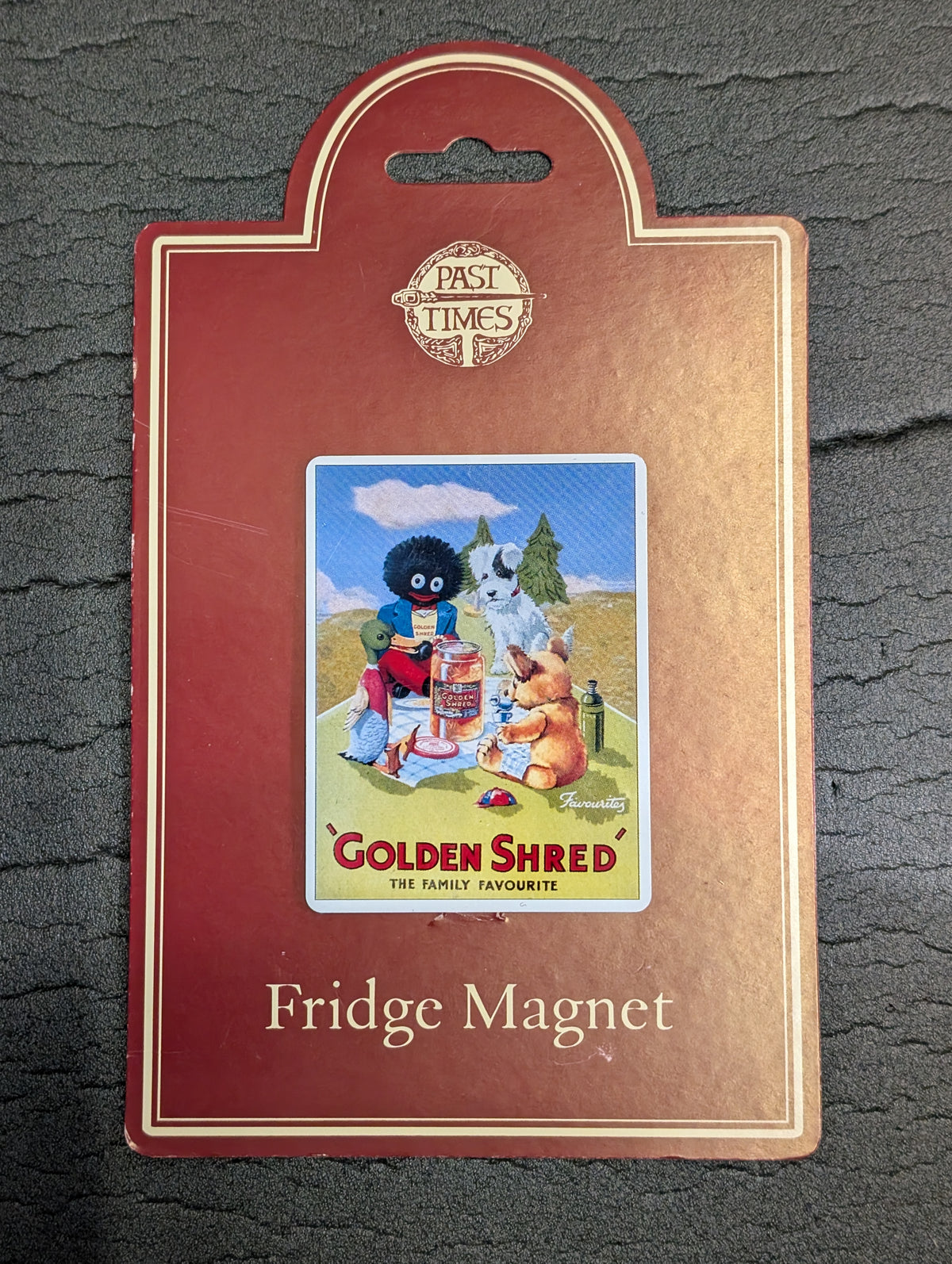 Golden Shred Fridge Magnet