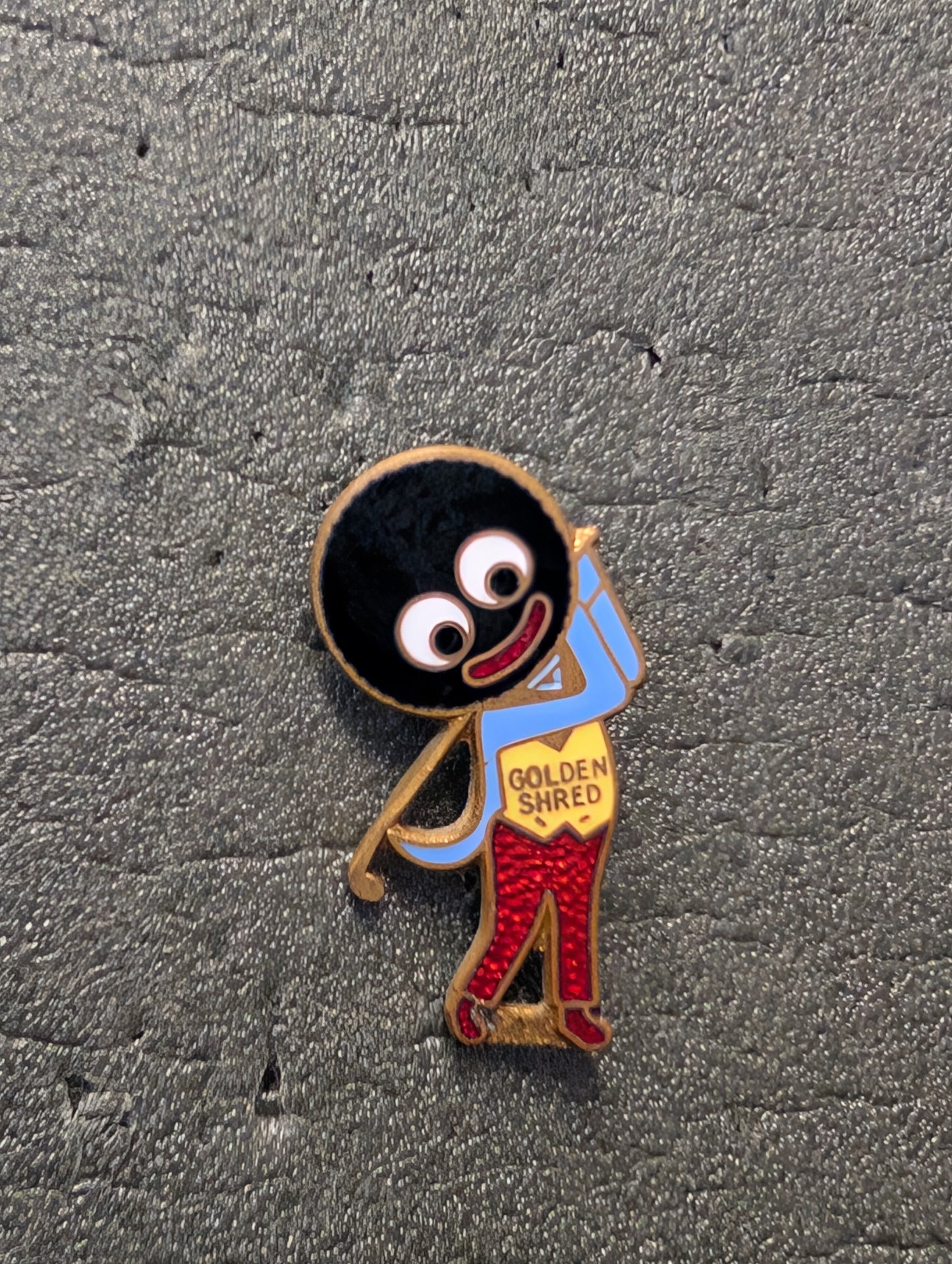 Golfer Yellow Vest Light Blue