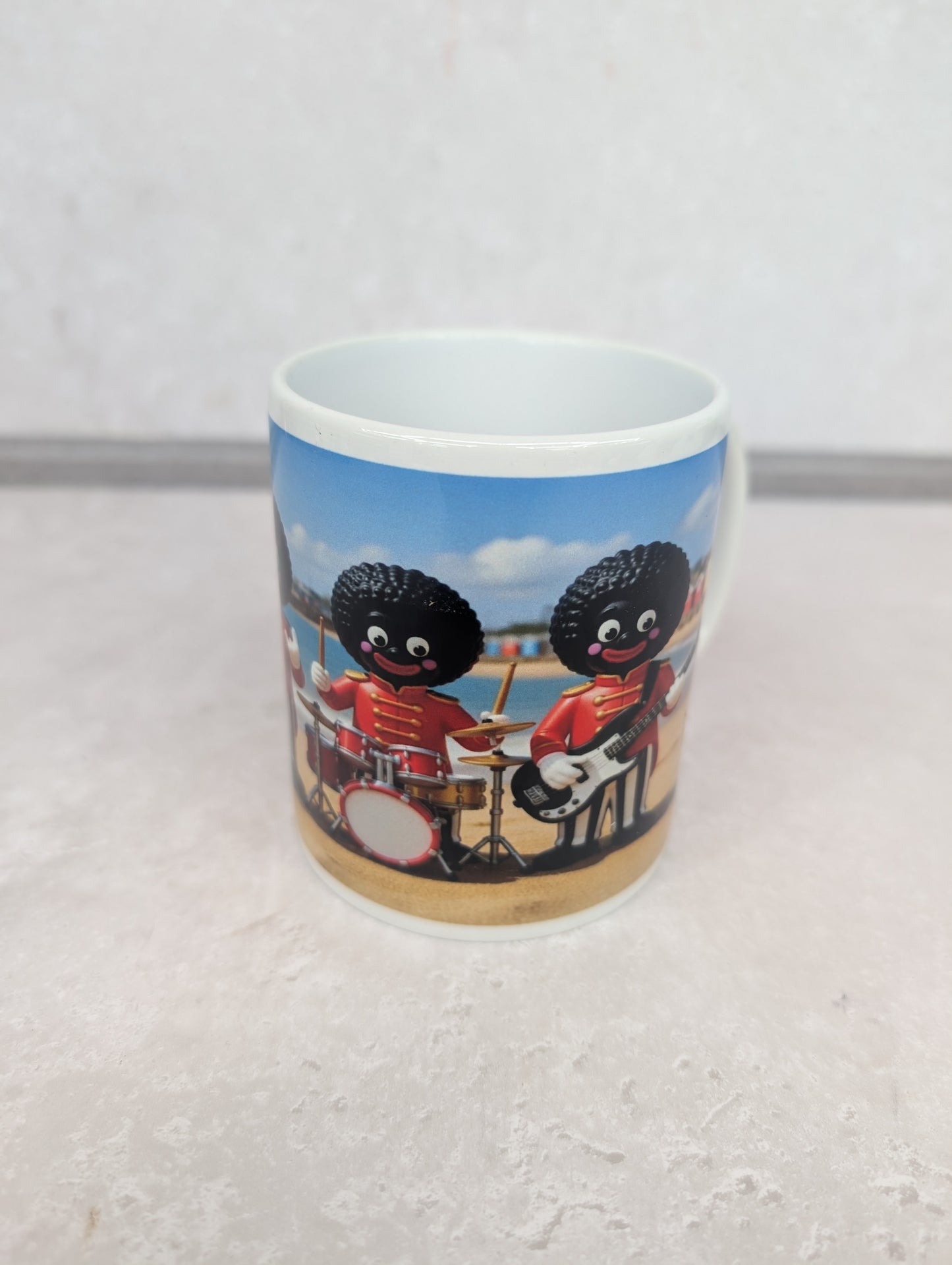 Golly Band on Beach Mug Brand New Boxed