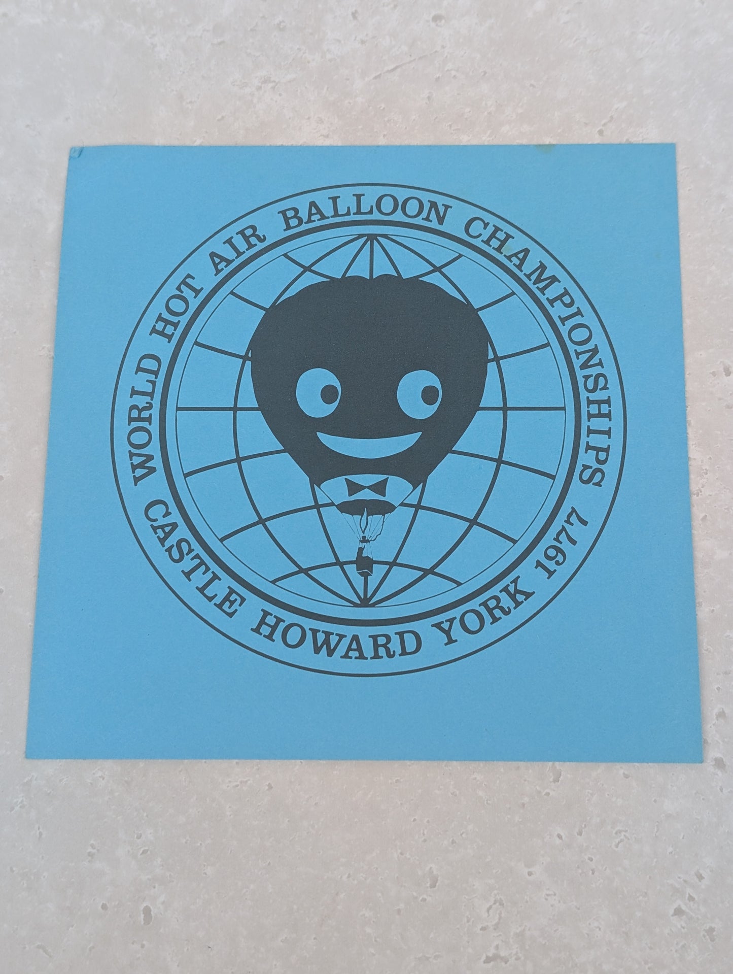 HB1 Blue Castle Howard Balloon Card