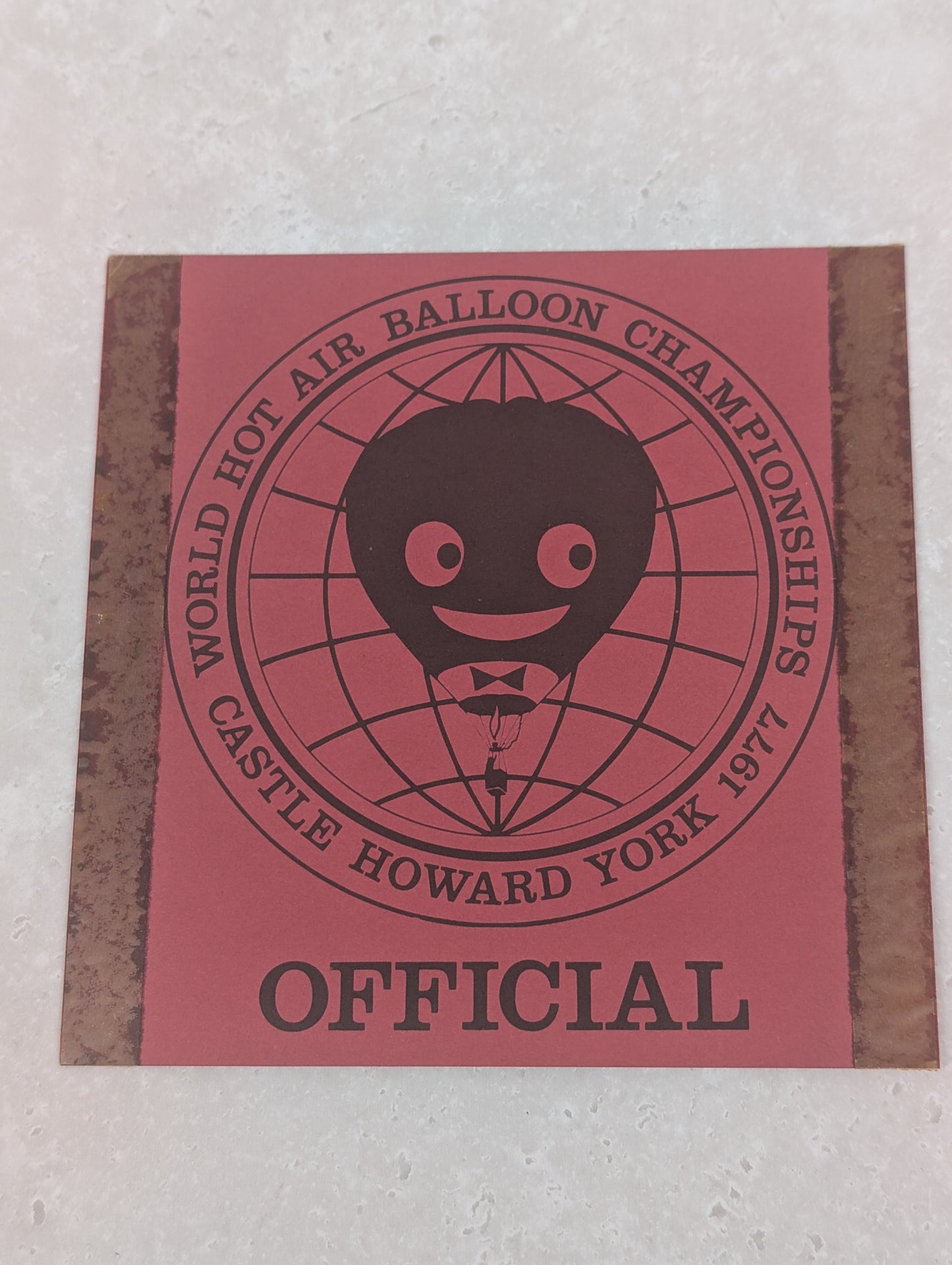 HB2 Maroon Castle Howard Balloon OFFICAL Card