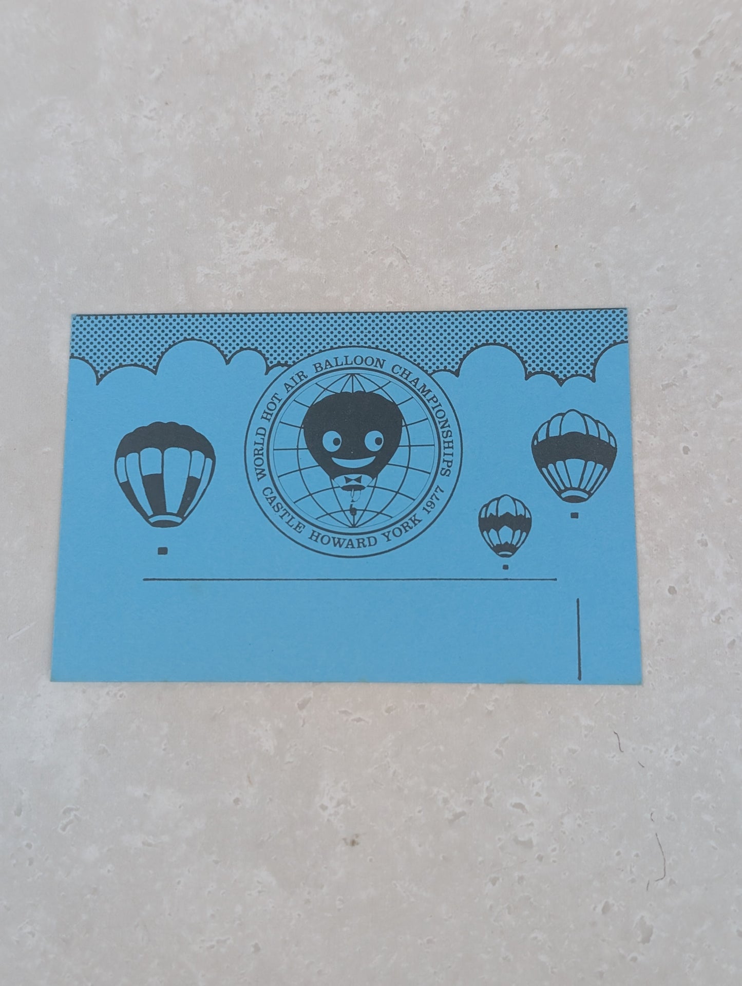 HB3 Blue Castle Howard Balloon Reps Card