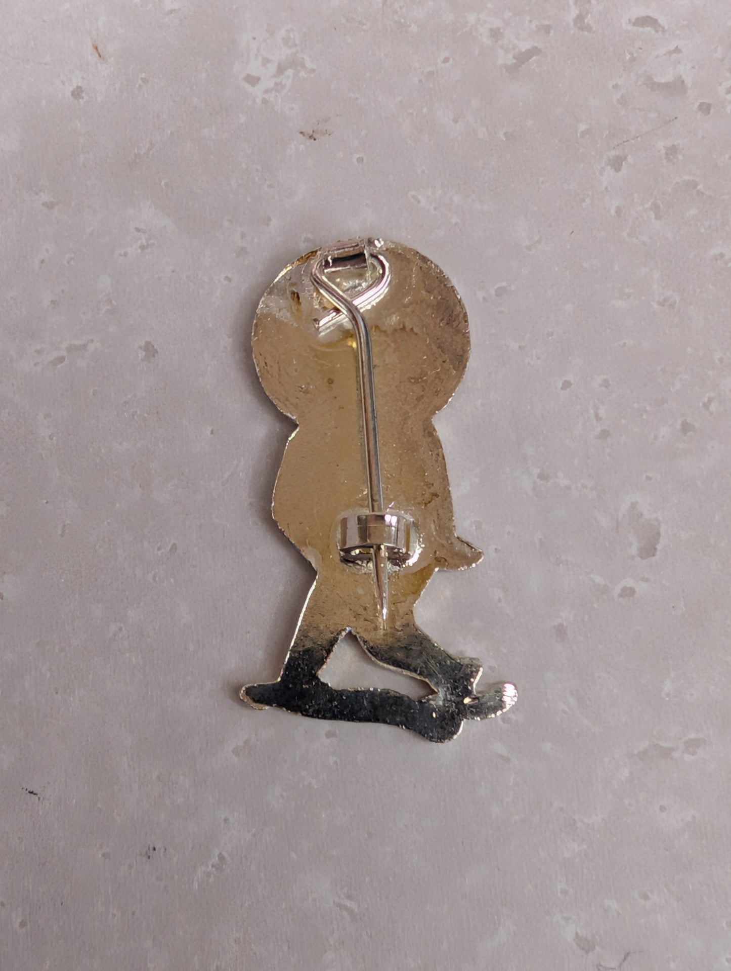 Hockey Golly Unenamelled Silver Finish