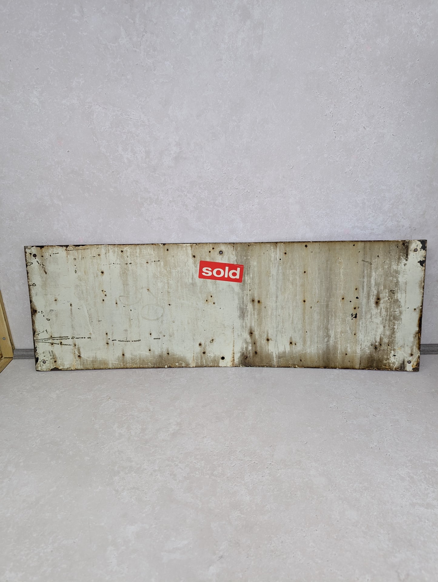 Large Original Golden Shred Enamel Sign