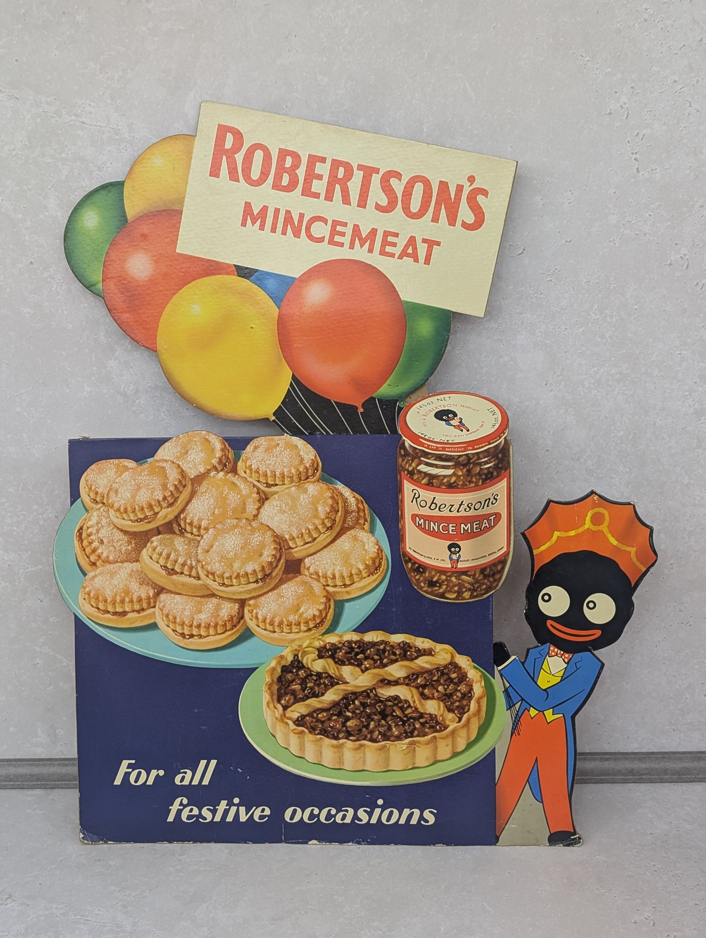 Mincemeat Show Card with Balloons