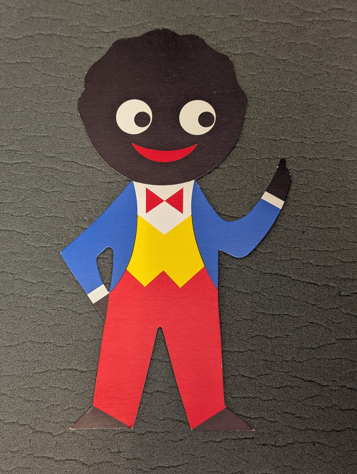 Original Robertsons 8.5 " 80s Card Cut Out Golly