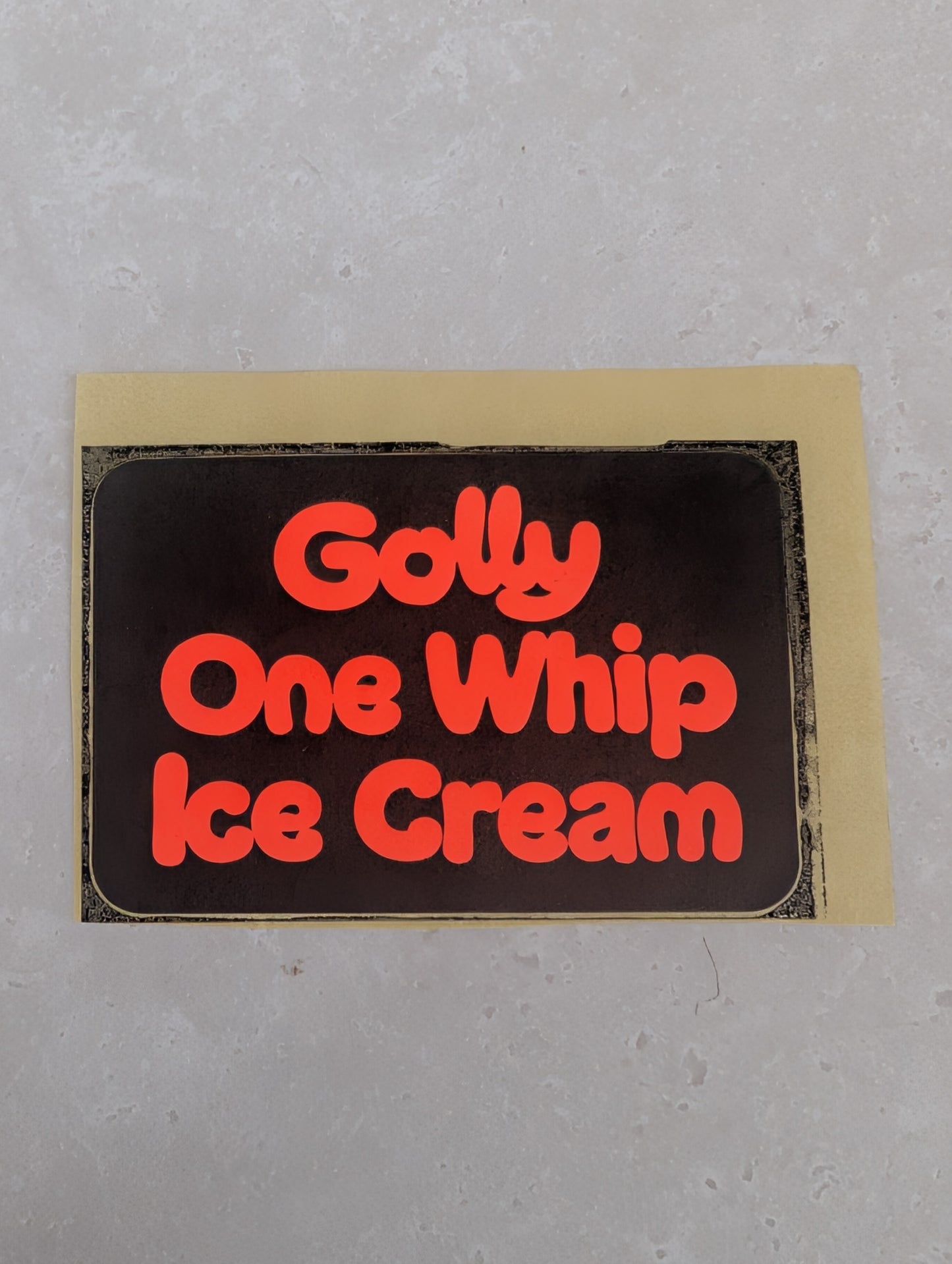 Original Robertsons Golly One Whip Ice Cream Sticker