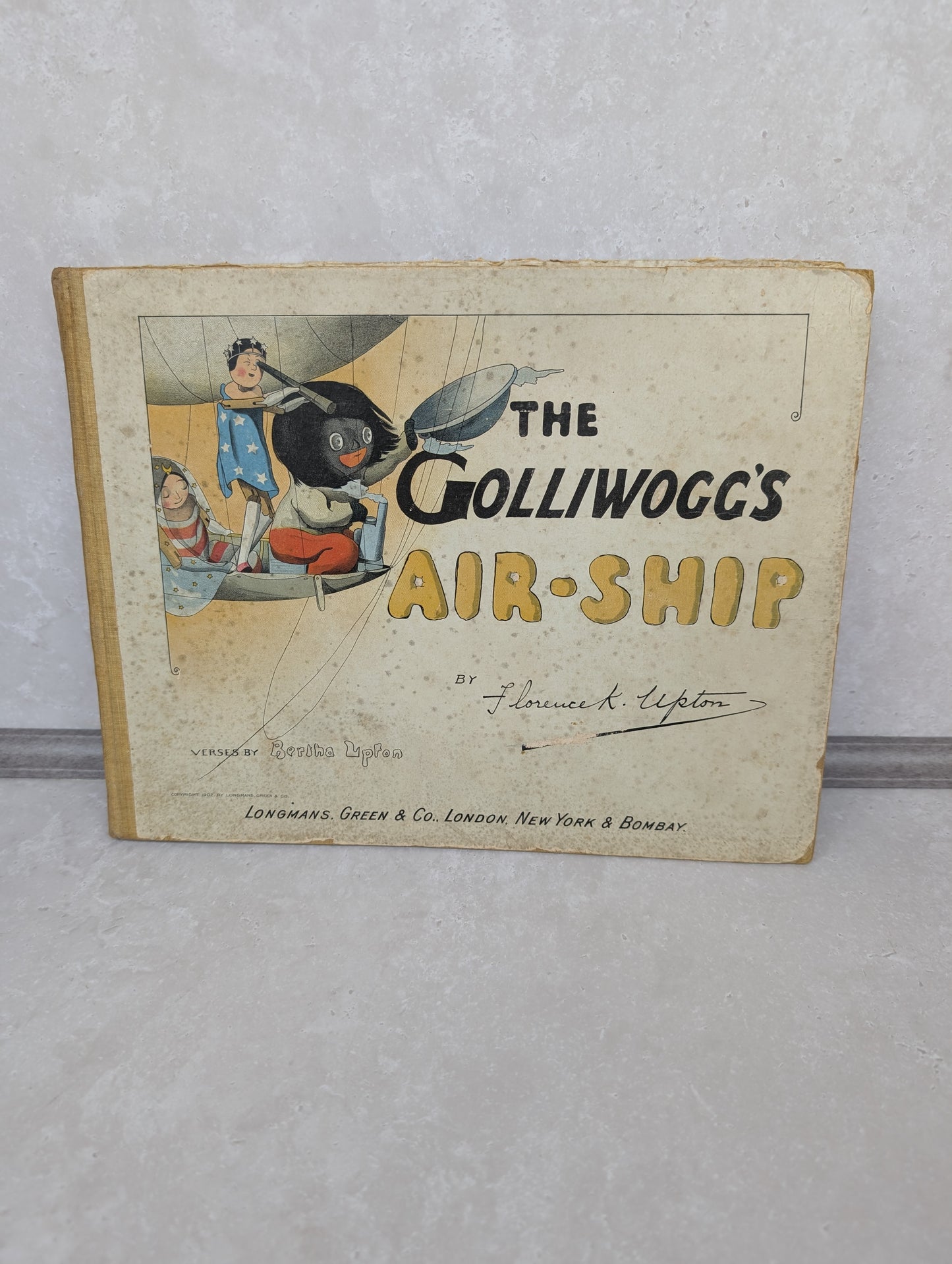 Original The Golliwoggs Air Ship by Florence Upton