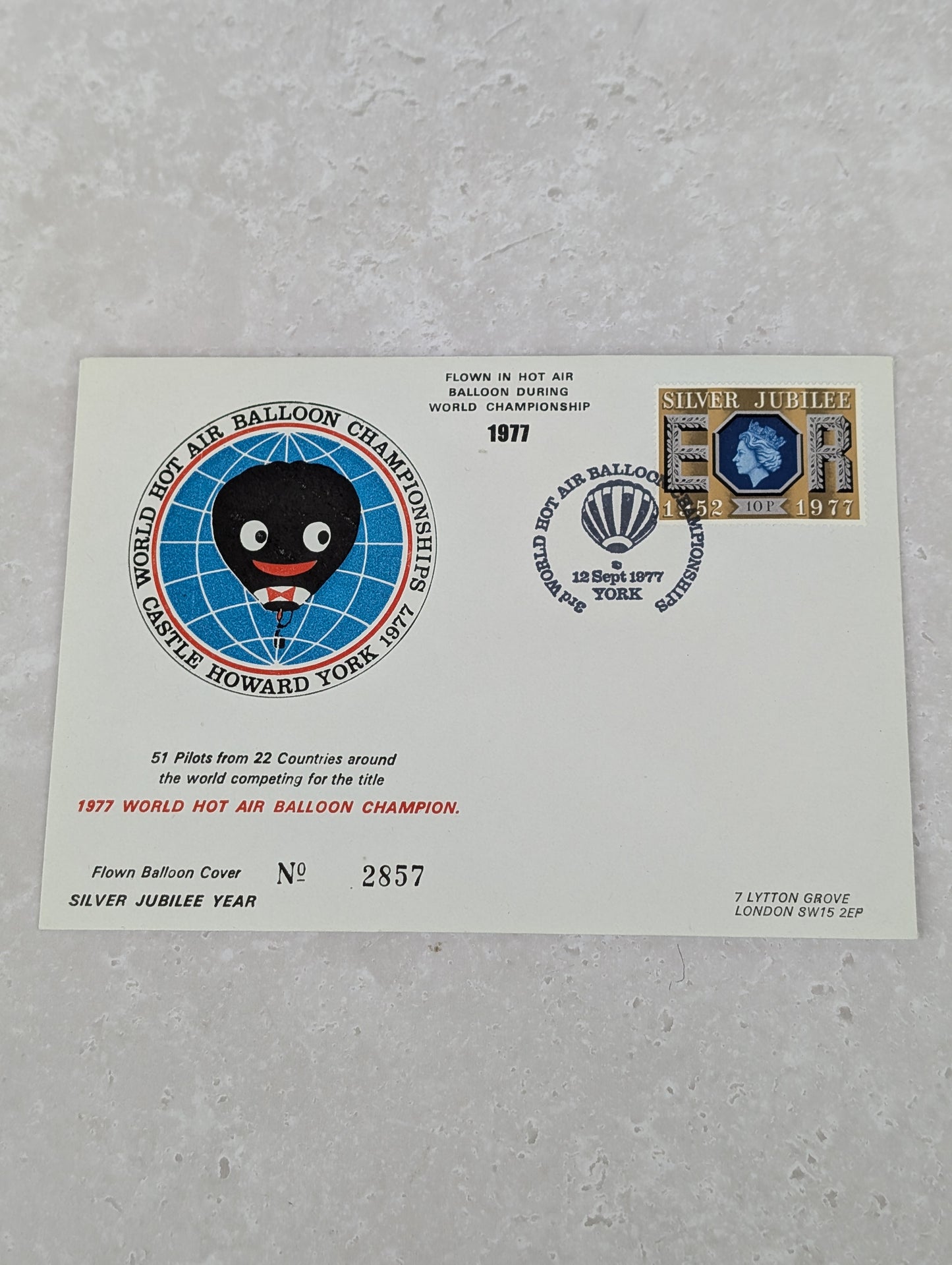 Original World Championship Balloon Mail