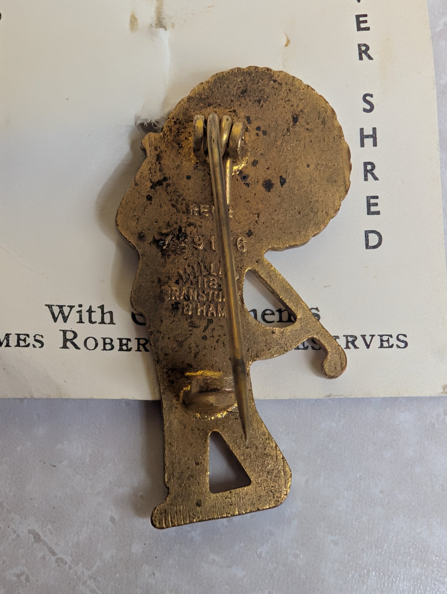 Pre War Golfer by Miller on Original Card