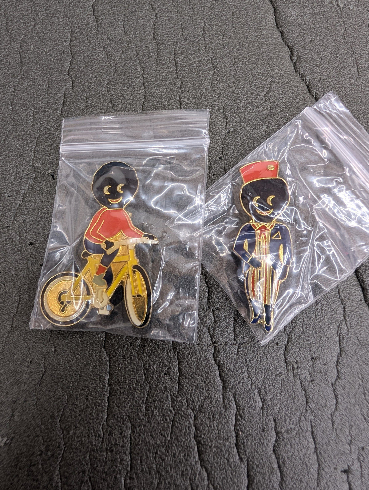 Robertsons Golly 1993-1996 Air Hostess and Cyclist