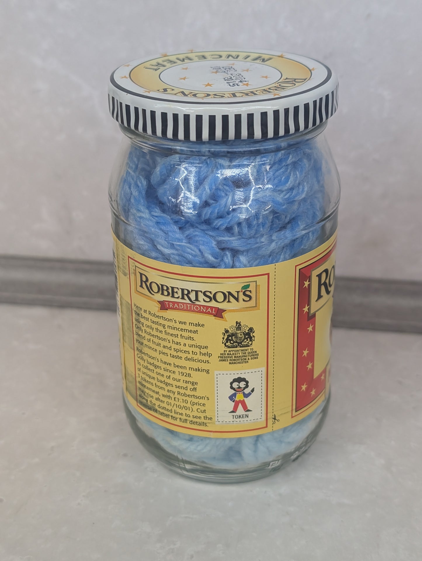 Robertsons Mincemeat Jar with Lid and Golly Token