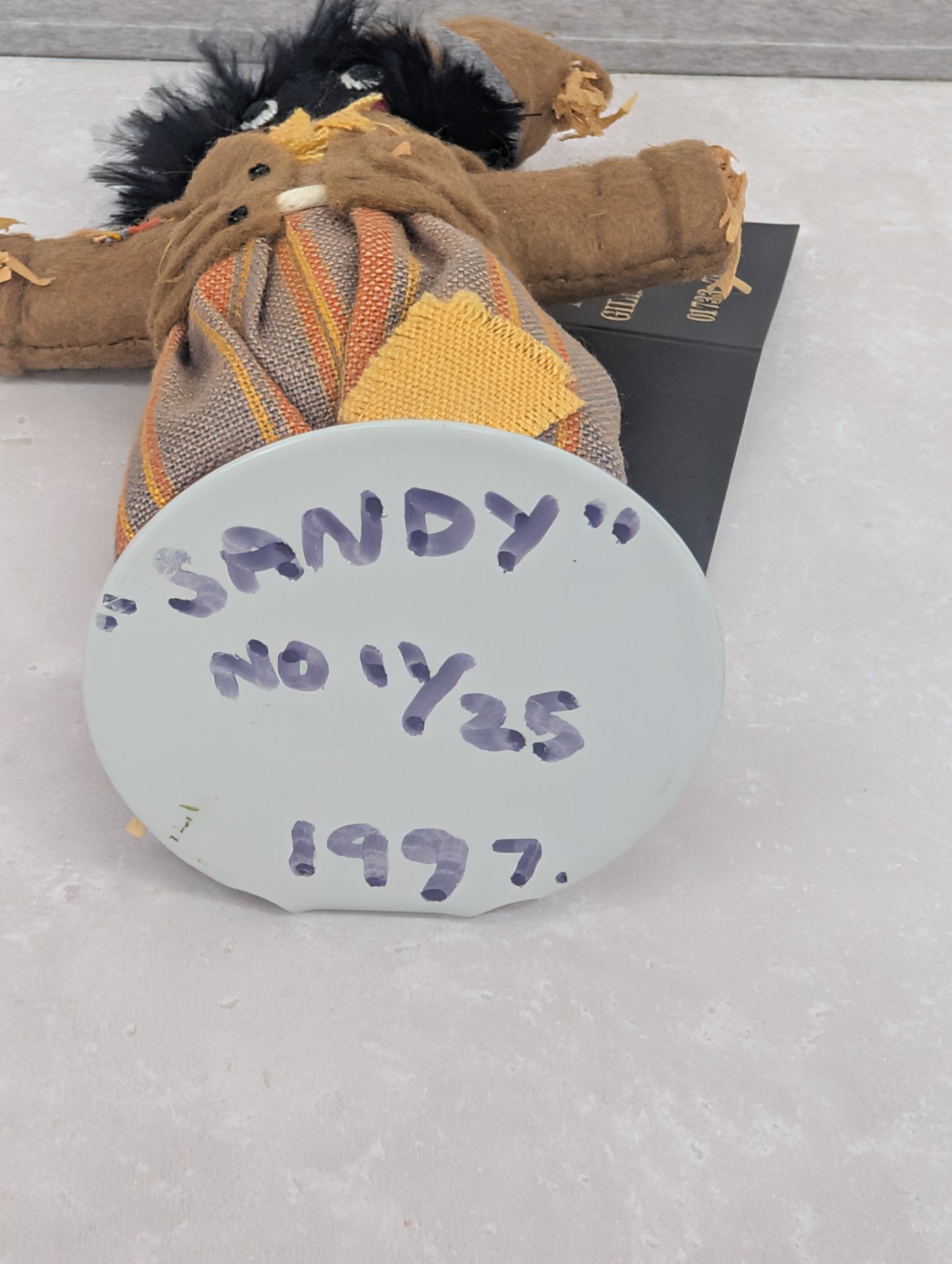 Sandy 11/25 Small Scarecrow Golly by Gill Cousins 1997