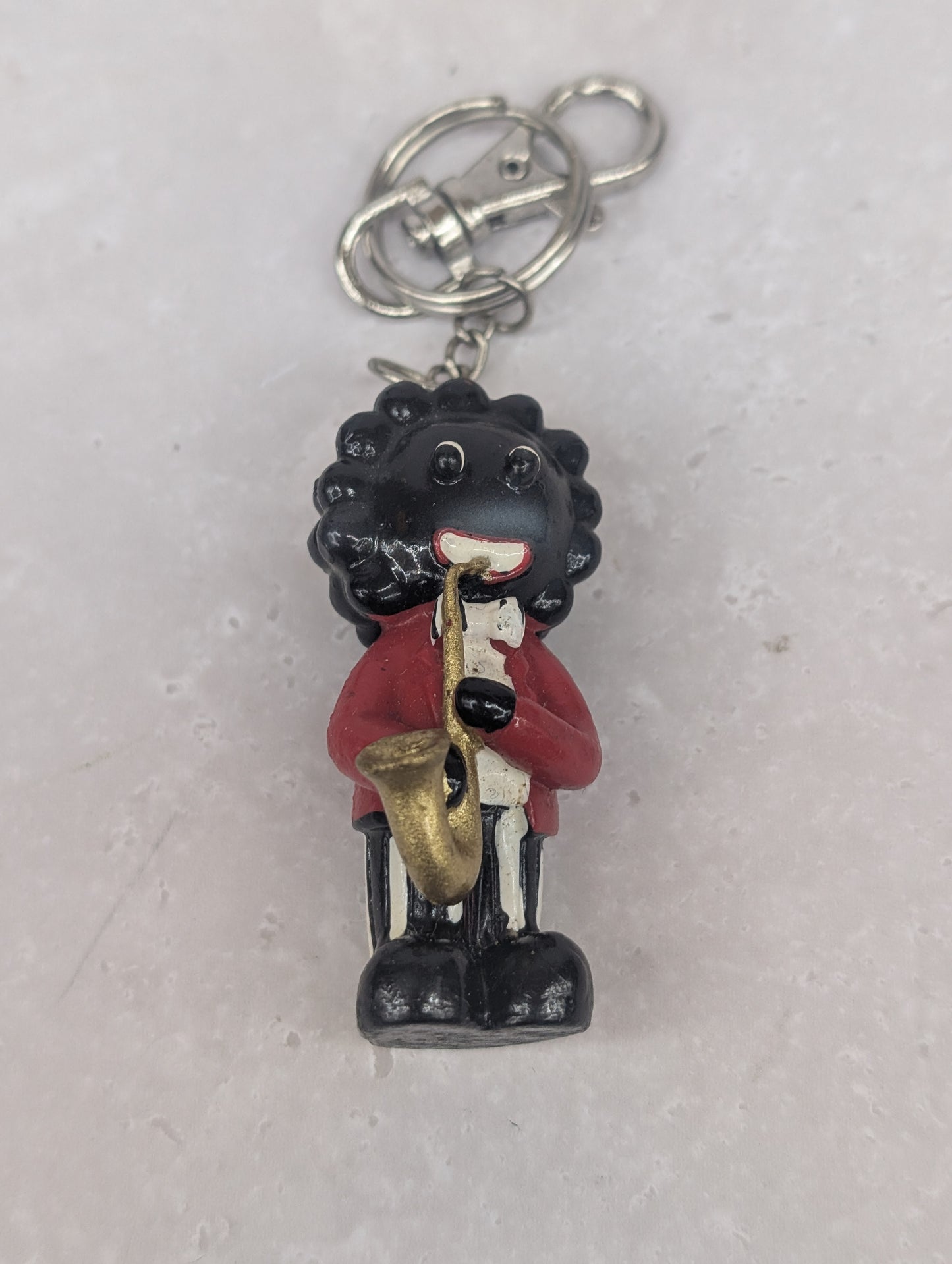 Saxophonist Keyring