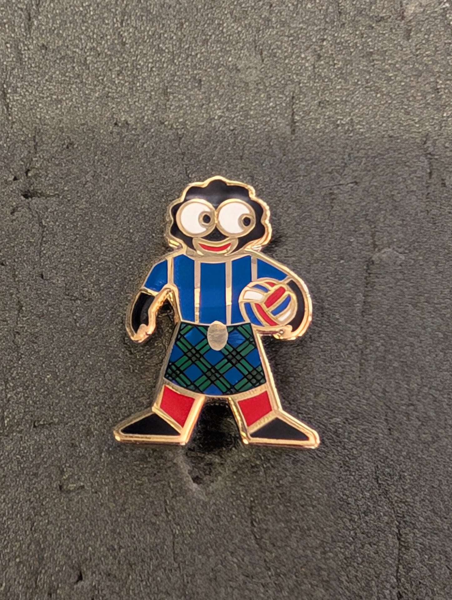Scottish Footballer Blue Top