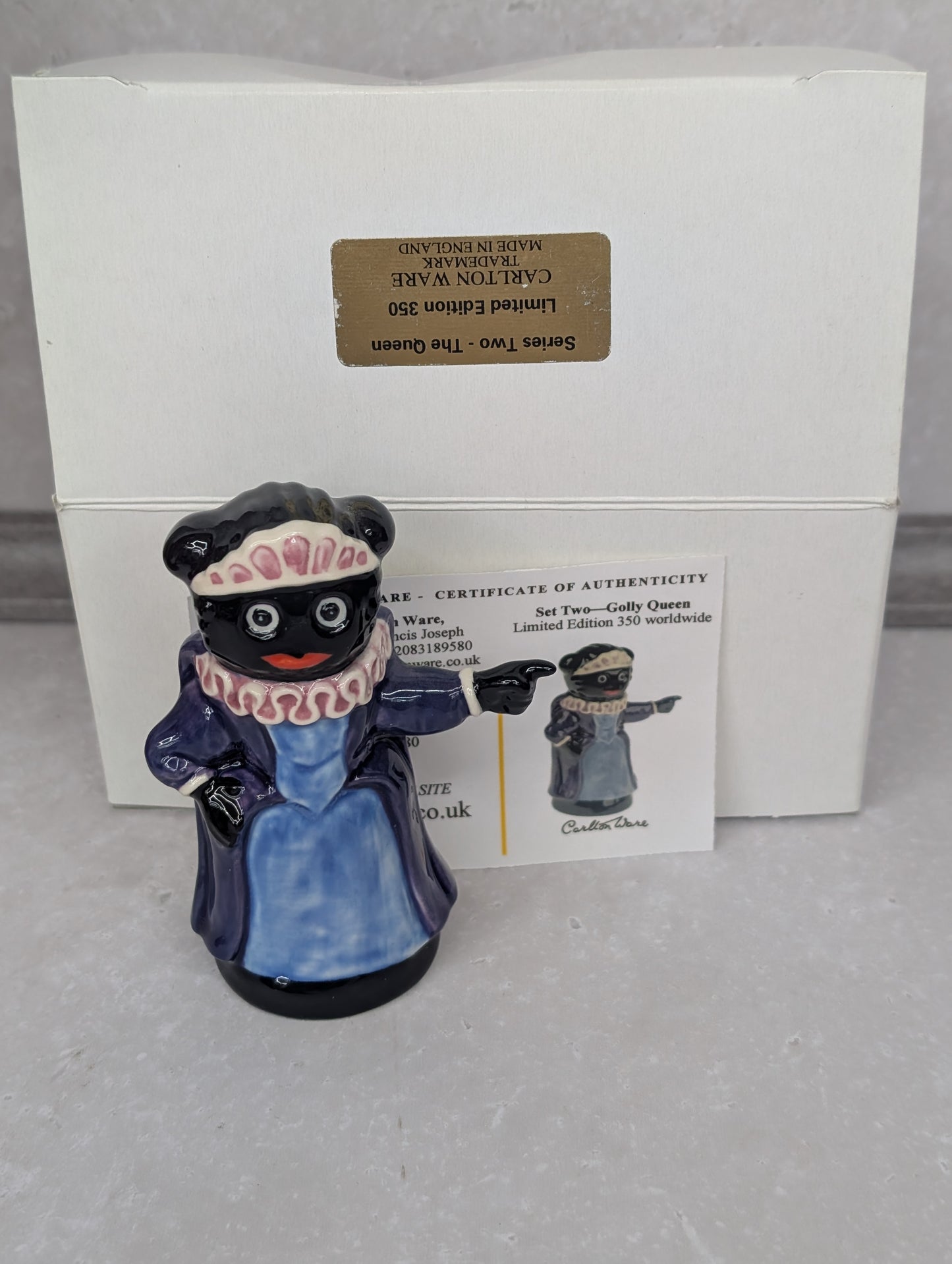 Small Black Base Queen by Carltonware