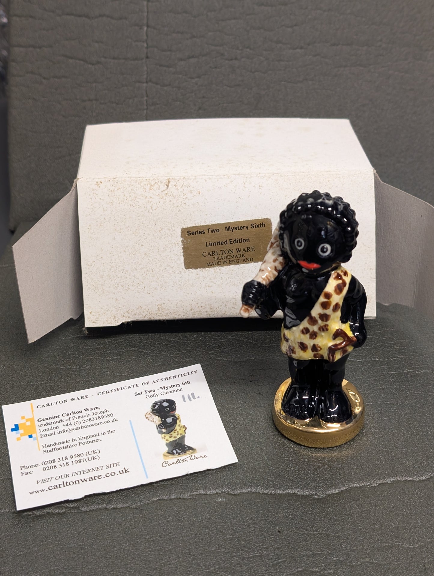 Small Gold Base Caveman by Carltonware