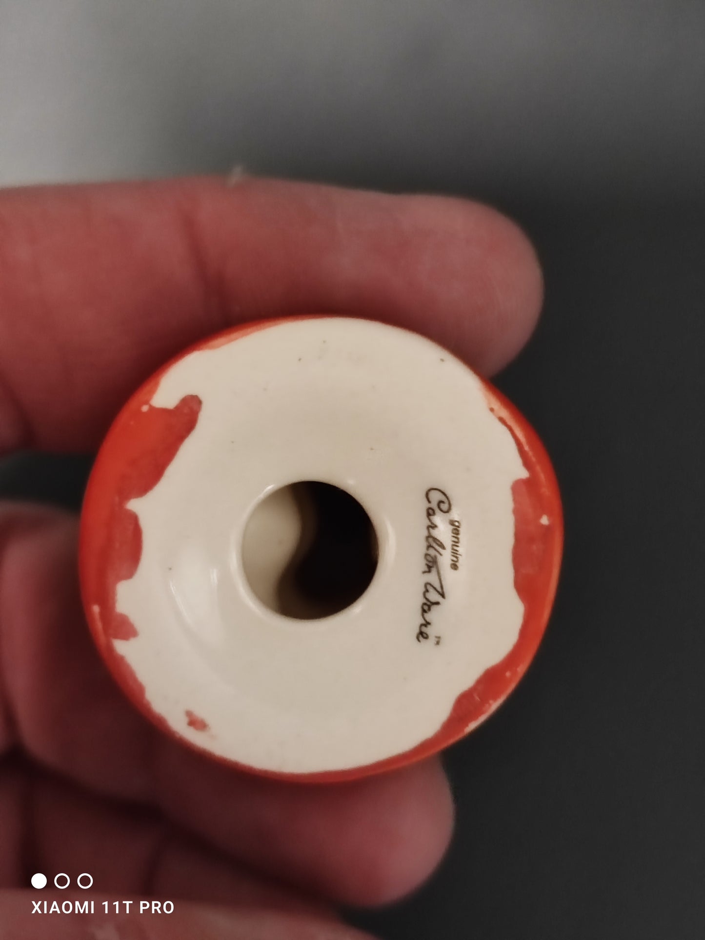 Small Red Base Waiter by Carltonware