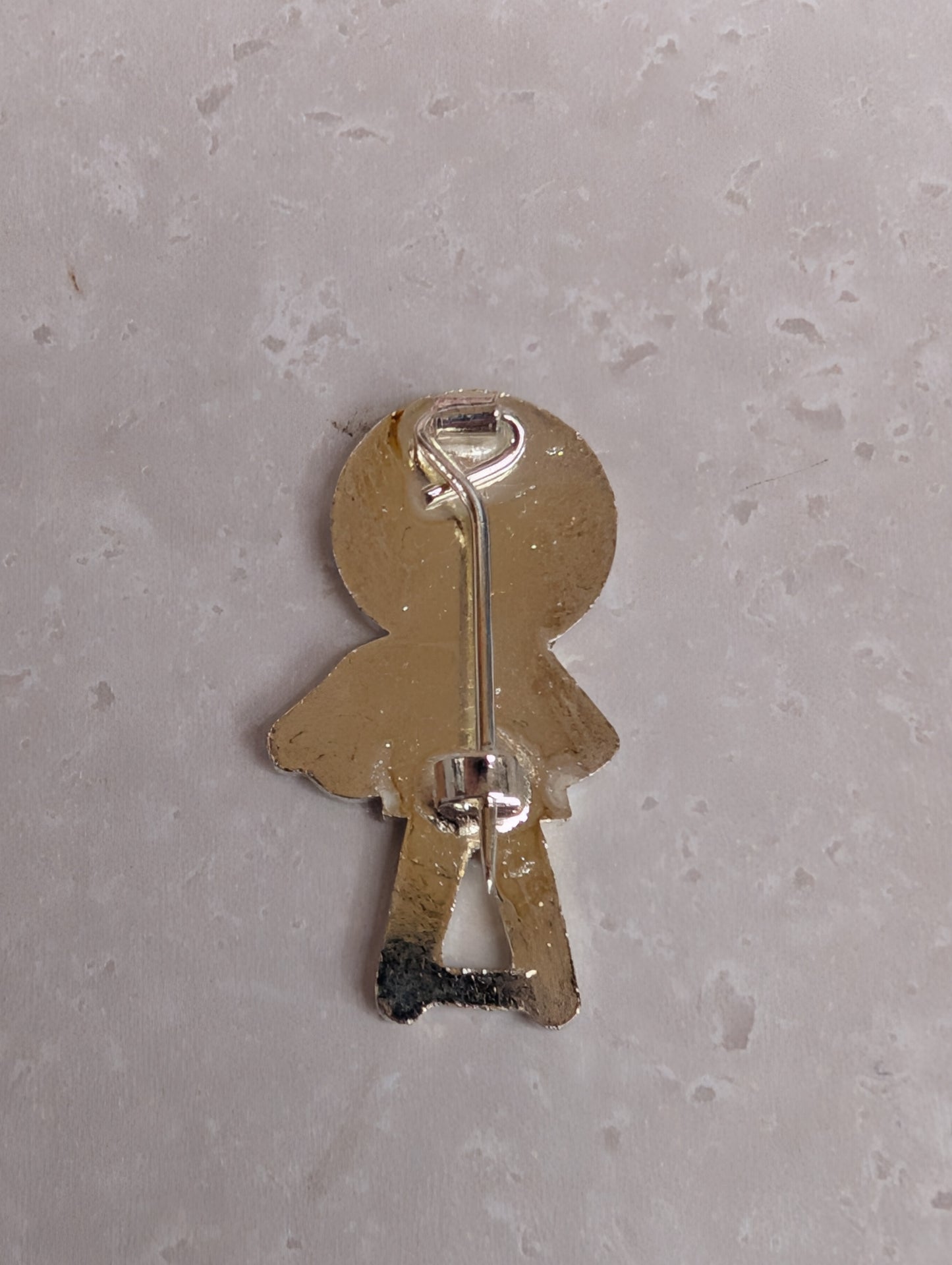 Tennis Golly Unenamelled Silver Finish