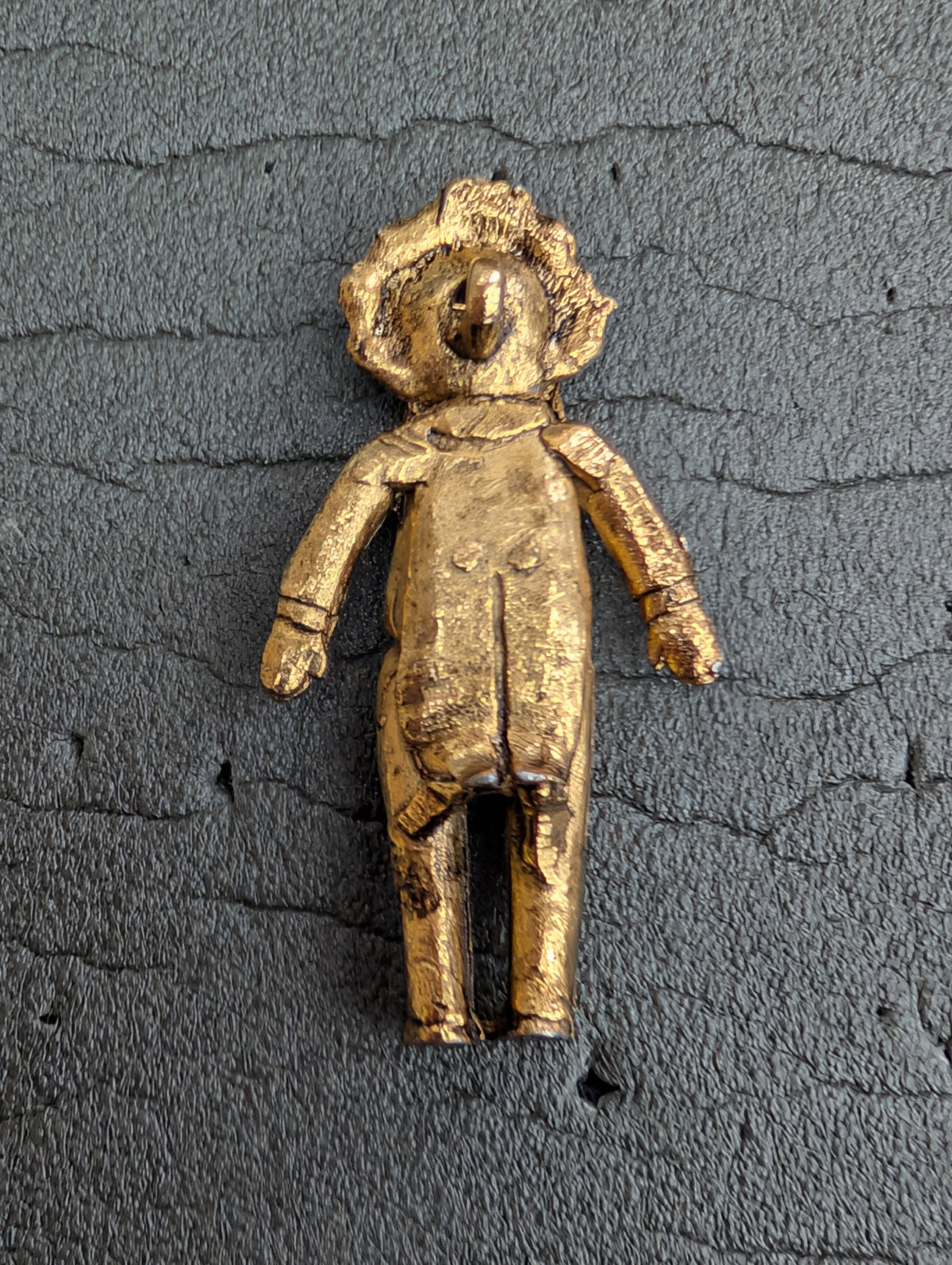 Yellow Metal/Bronze? Golly Pendant