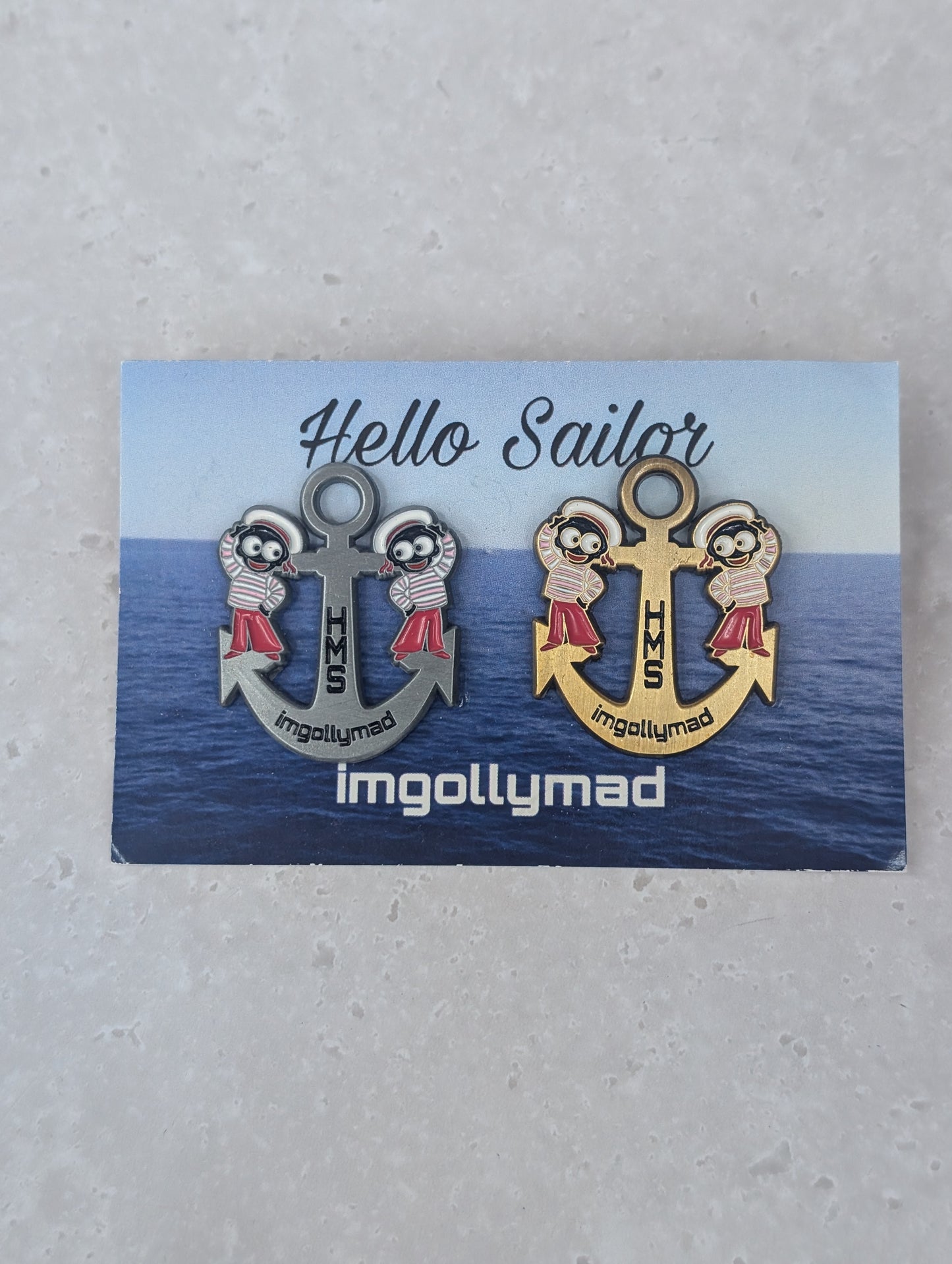 Hello Sailor Pair SOLD OUT SPECIAL PINK SAILORS Only 20 Made