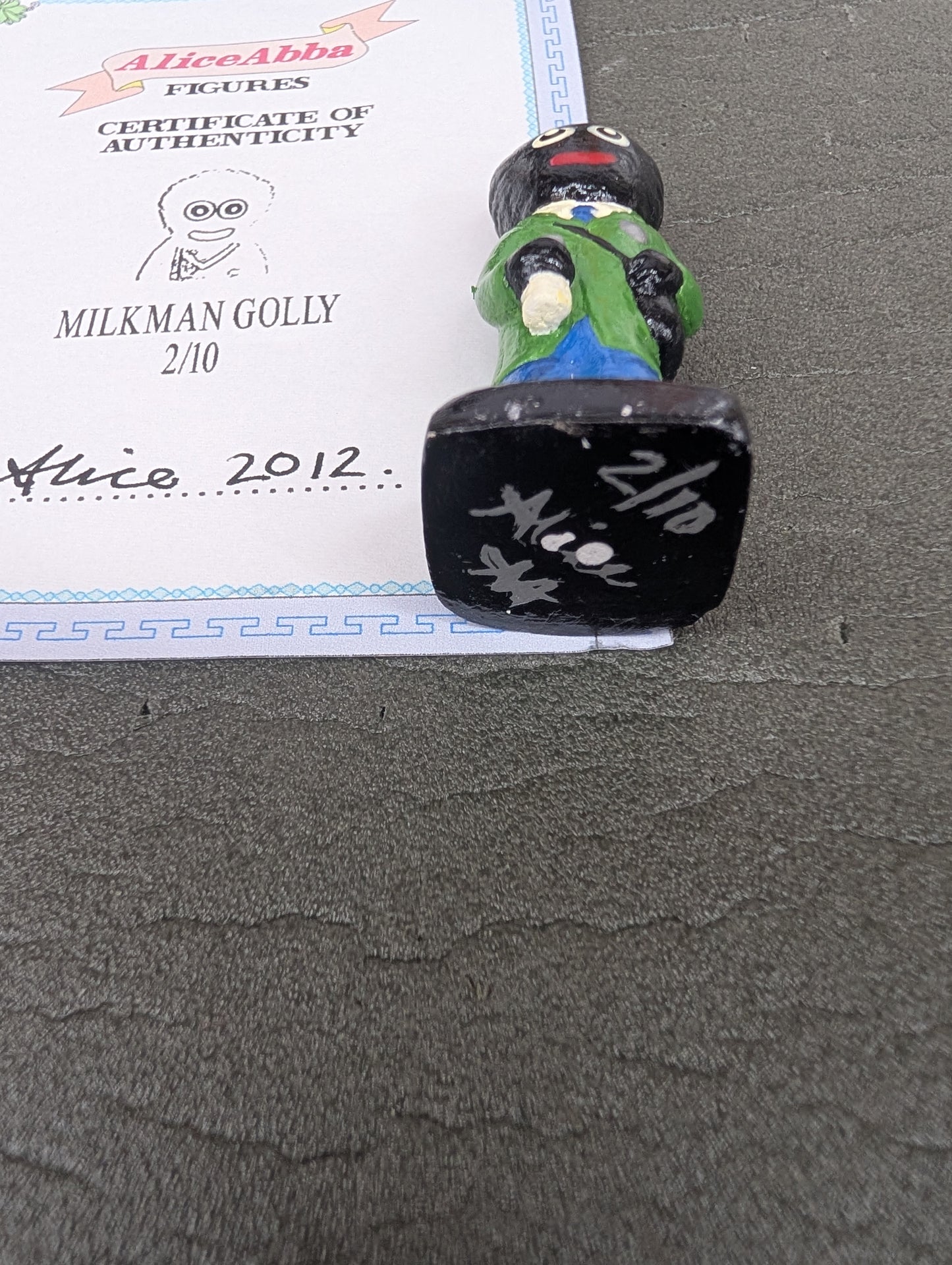 Alice Abba Milkman Golly 2/10 Signed with Cert