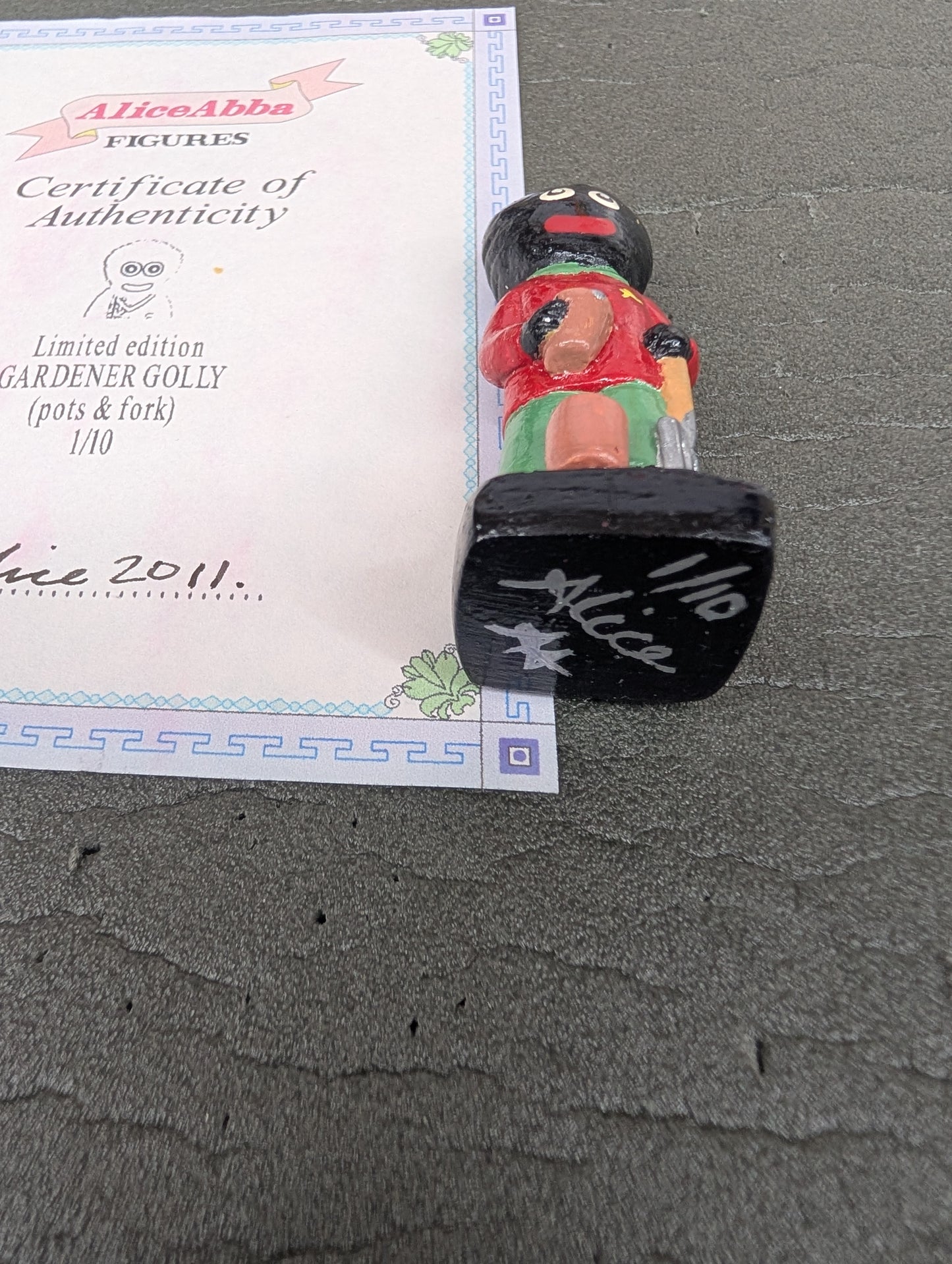 Alice Abba Gardener Golly 1/10 Signed with Cert