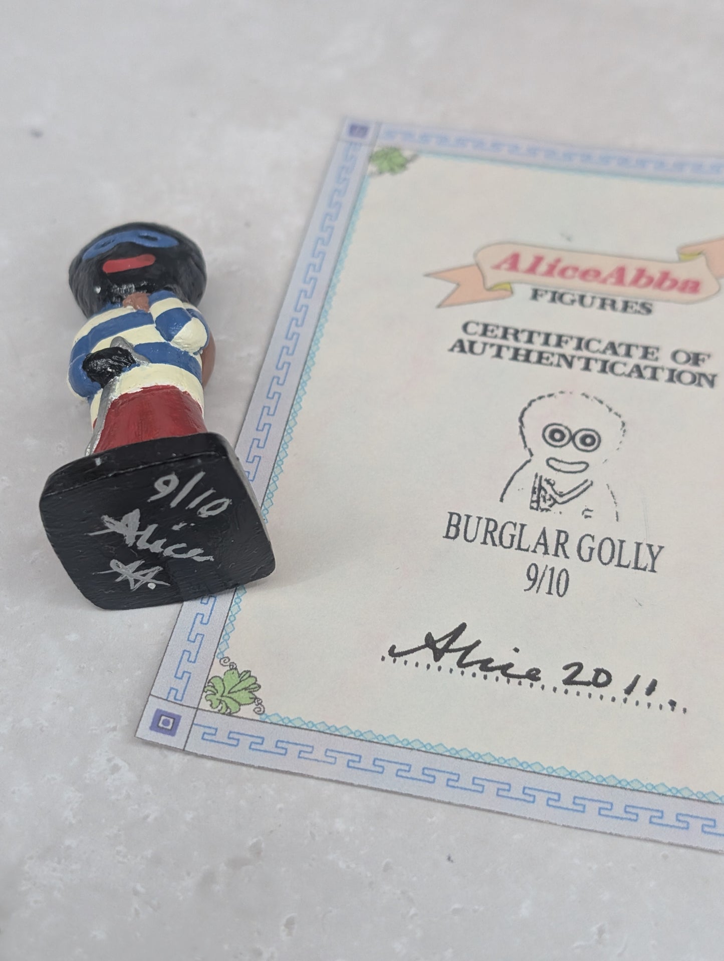 Burglar Figure by Alice Abba WITH CERT