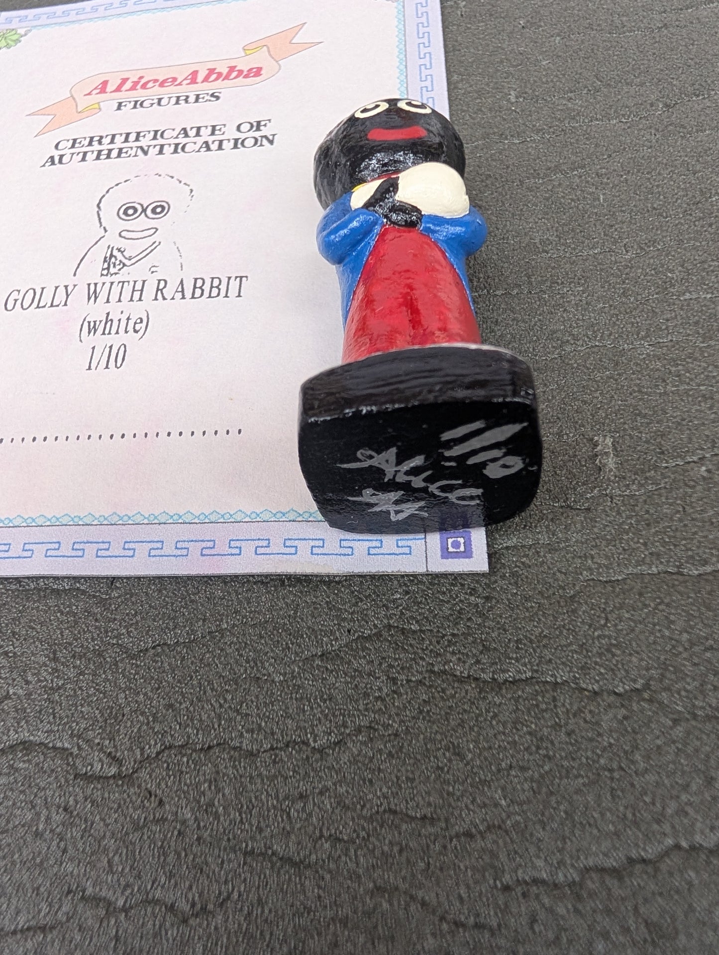 Alice Abba Golly with Rabbit 1/10 Signed with Cert