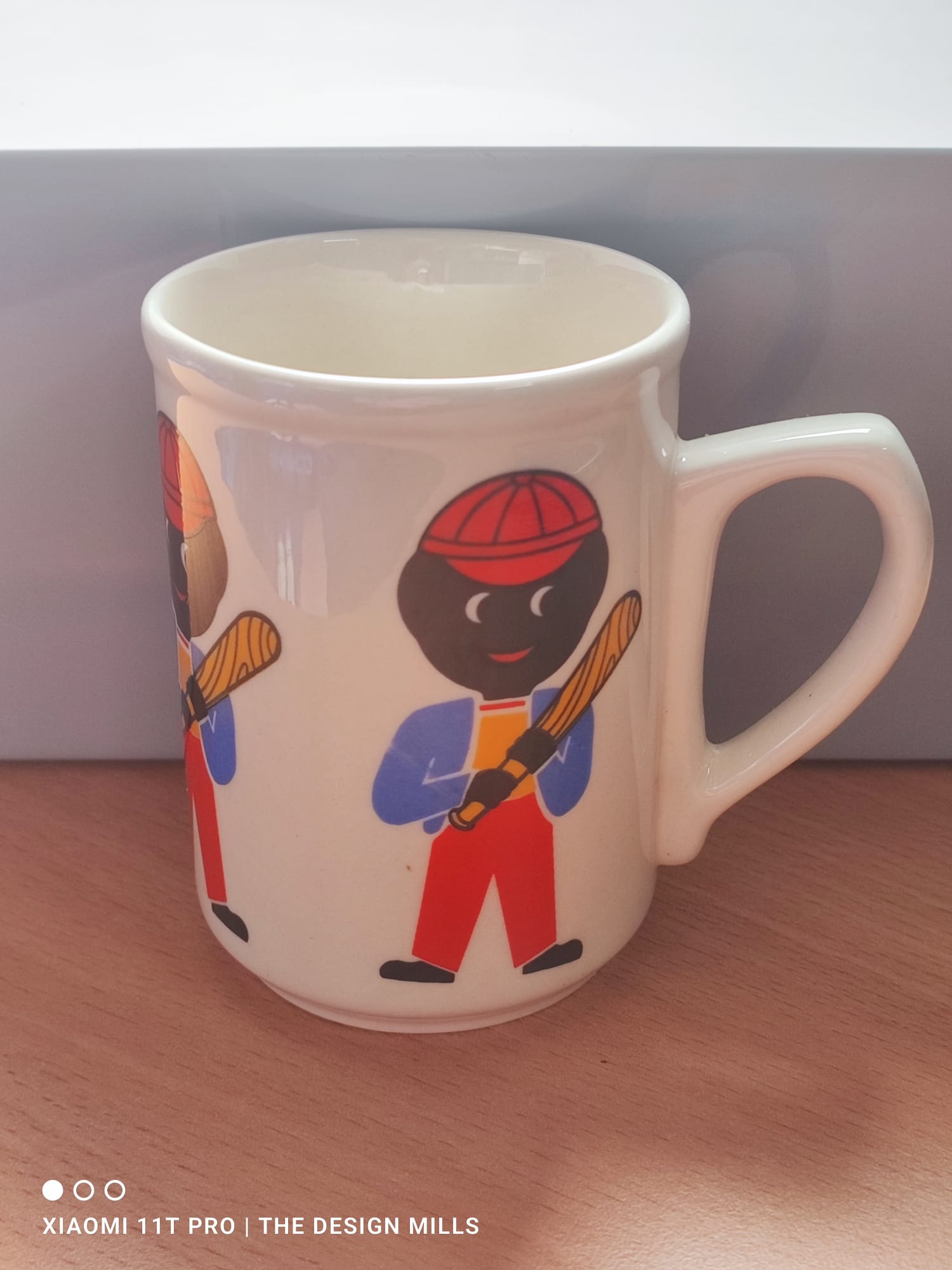 Mug Blanc Céramique Baseball Player Gumby - Design Décalé - Neuf Dans Son Emballage
