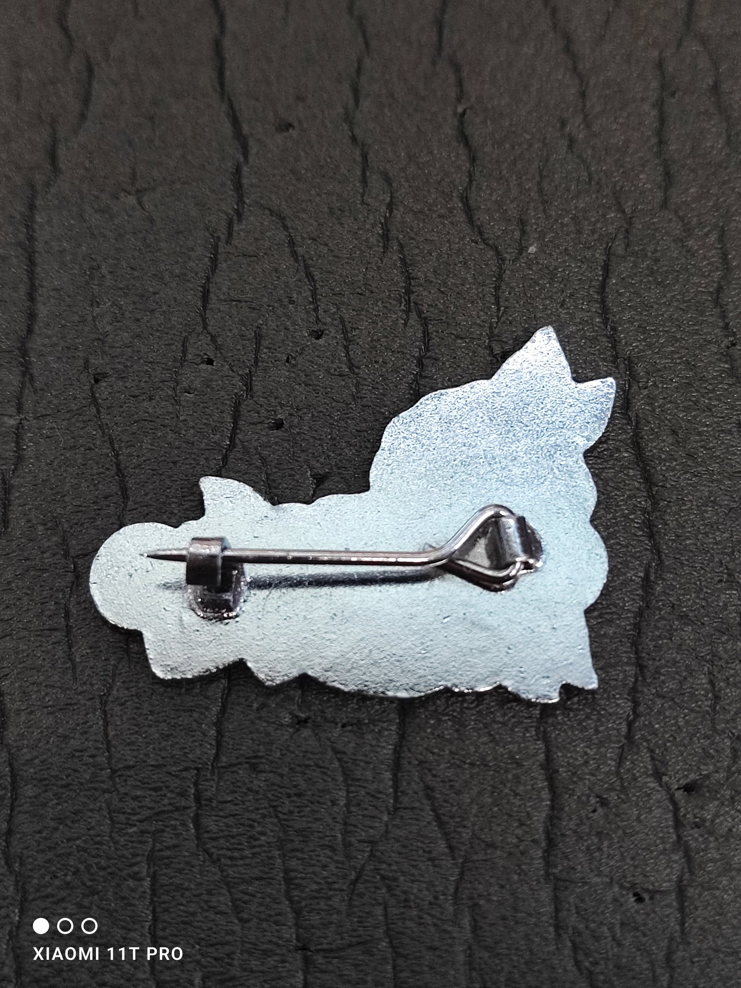 Collectors Enamel - Lemons Dark Blue Scroll