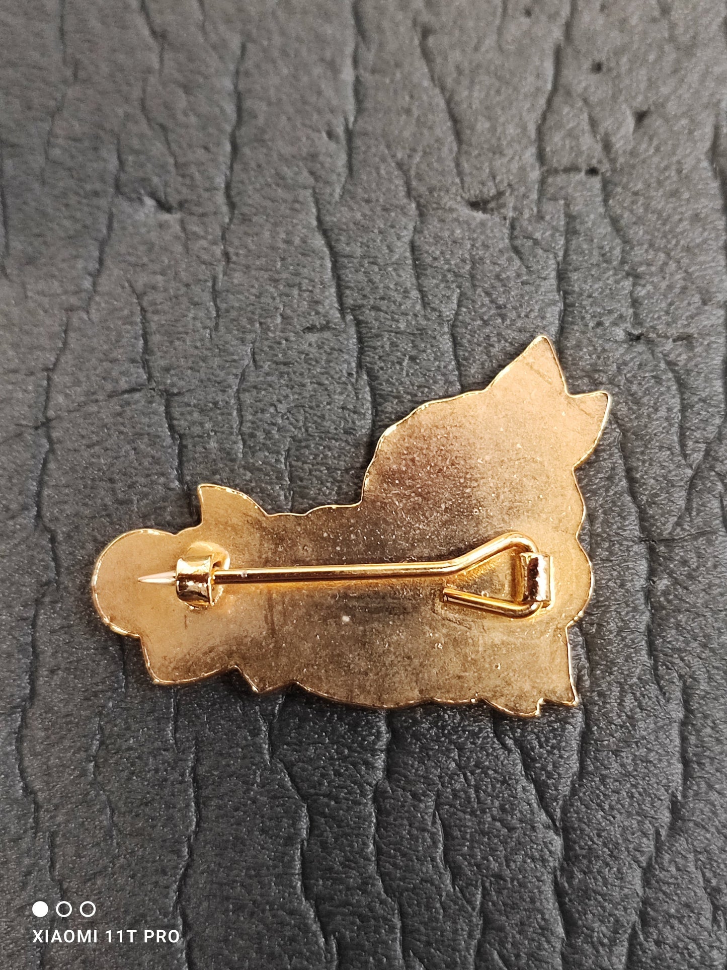 Collectors Enamel - Oranges Yellow Scroll