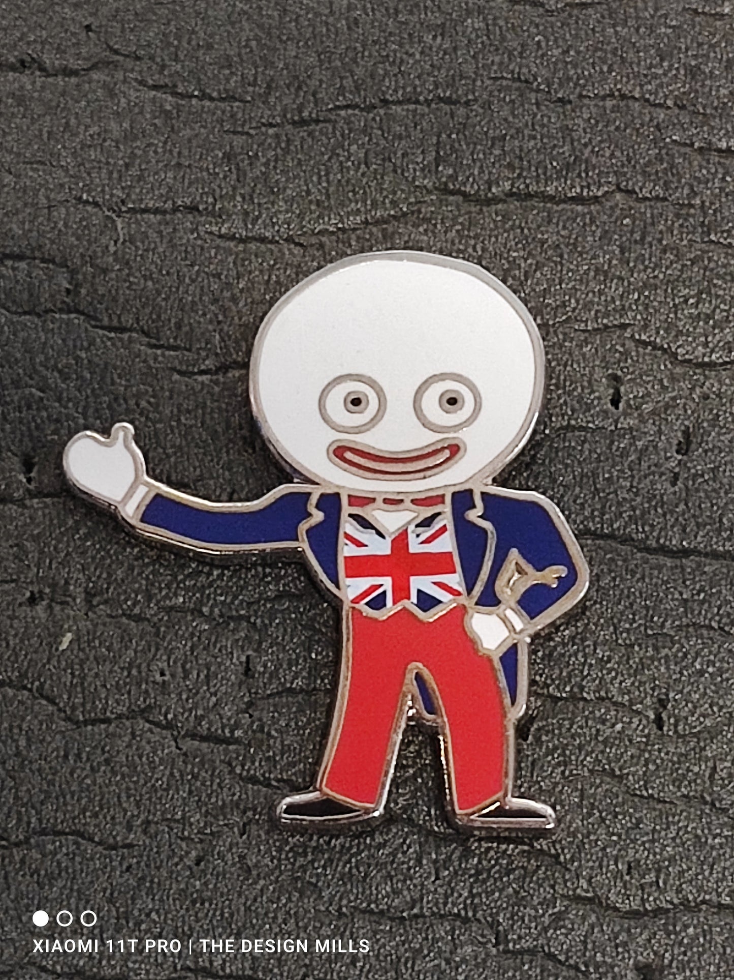 Cool Brittania Union Jack White Head and Hands