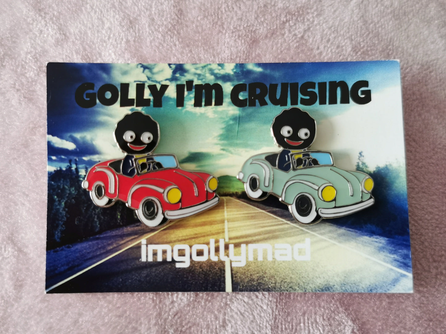 Cruising Golly Pair of Badges image - GollyBadges.com