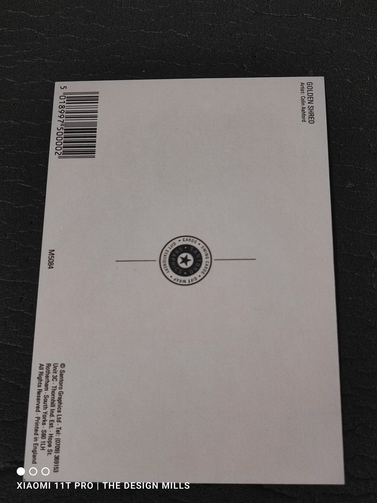 Golden Shred Van Postcard