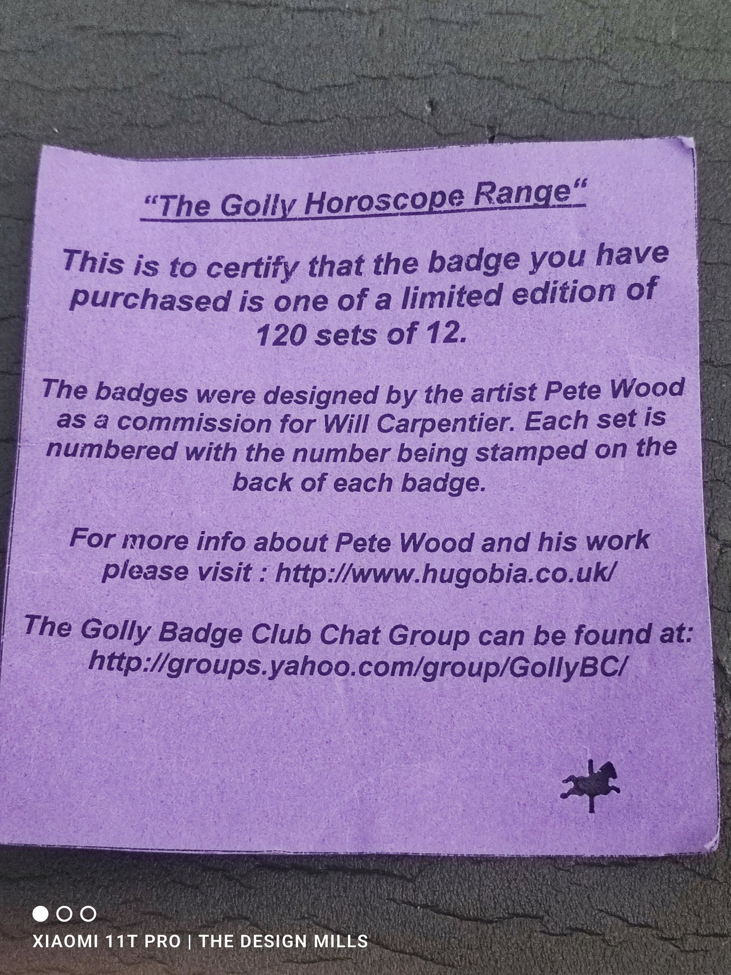 Horoscope Badges Full Set of 12 Issue 120