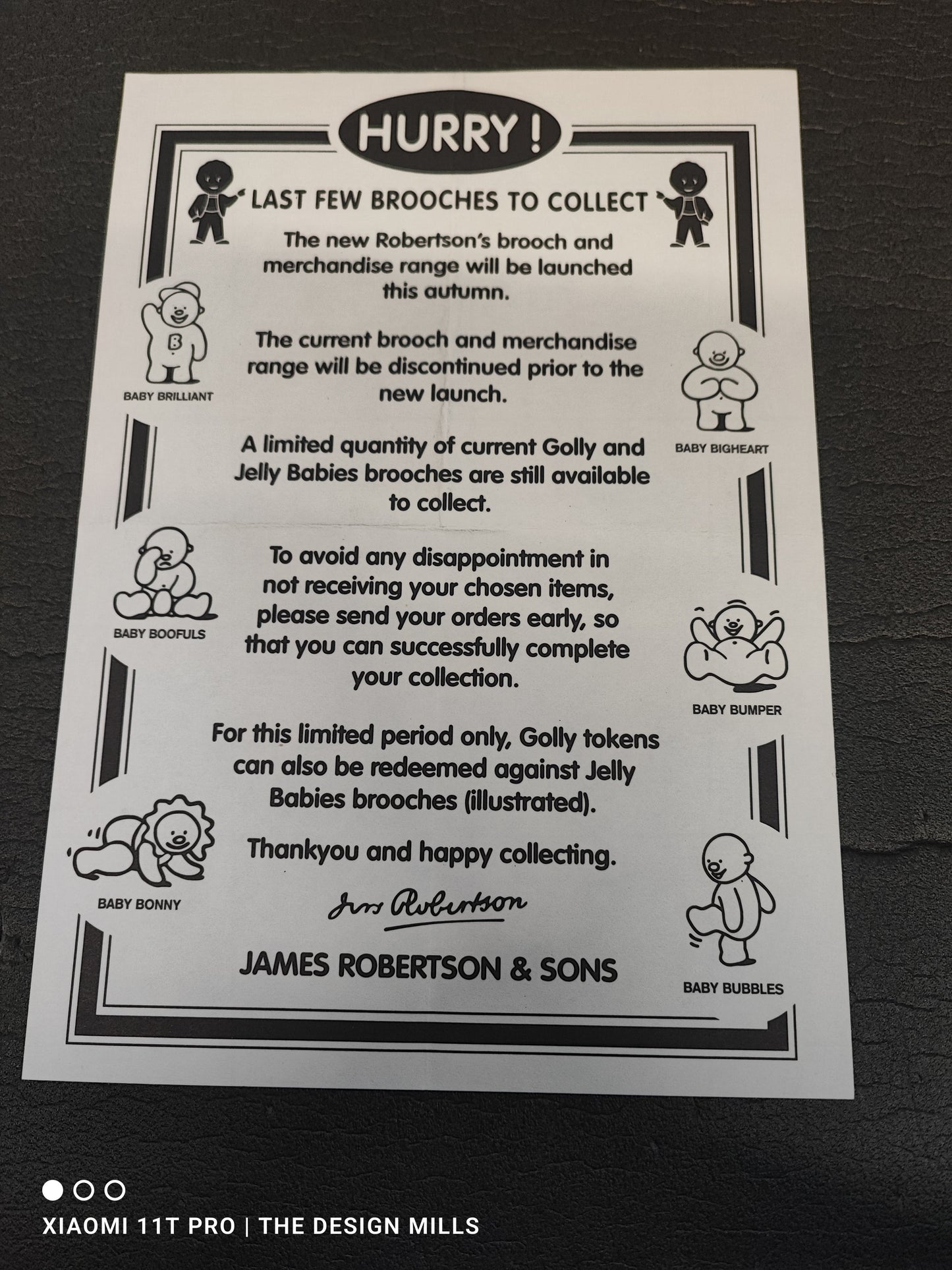 Jelly Baby Leaflet