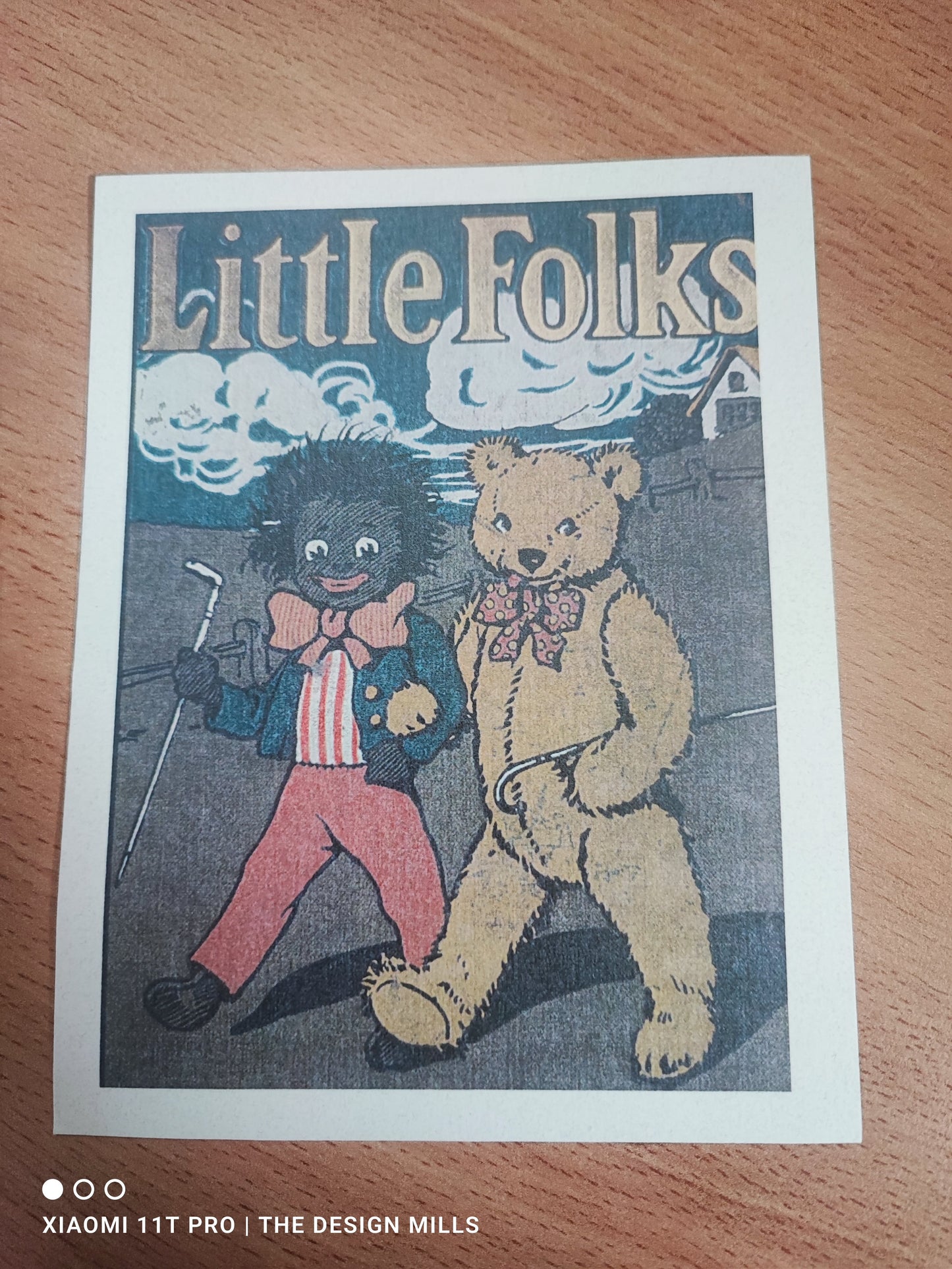 Little Folls Golly and Teddy Postcard