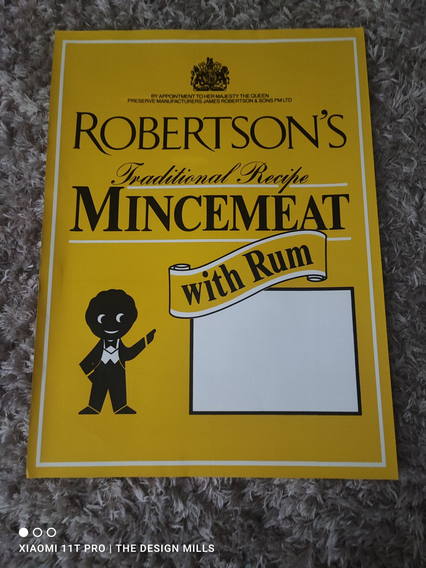 Mincemeat with Rum Poster 15.5”W x 21.5”H