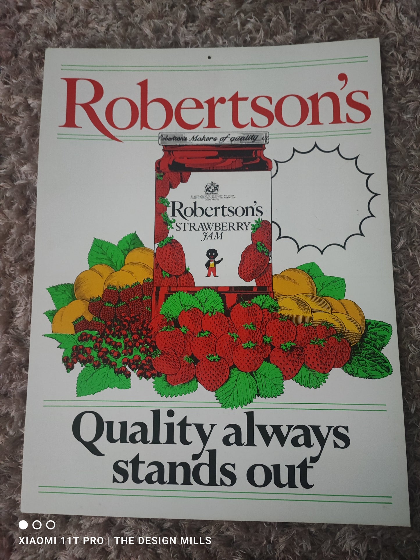Quality Always Stands Out Showcard 18”W x 24”H