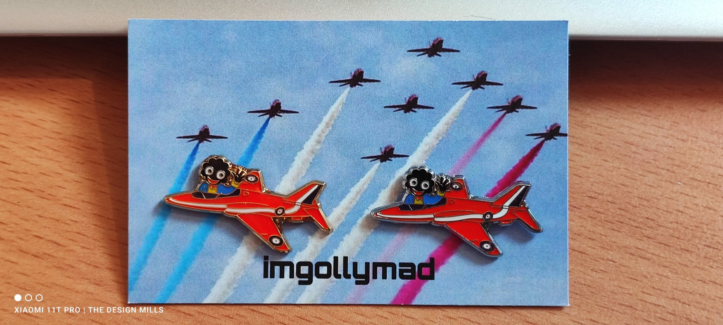 Red Arrow Badge Pair image - GollyBadges.com