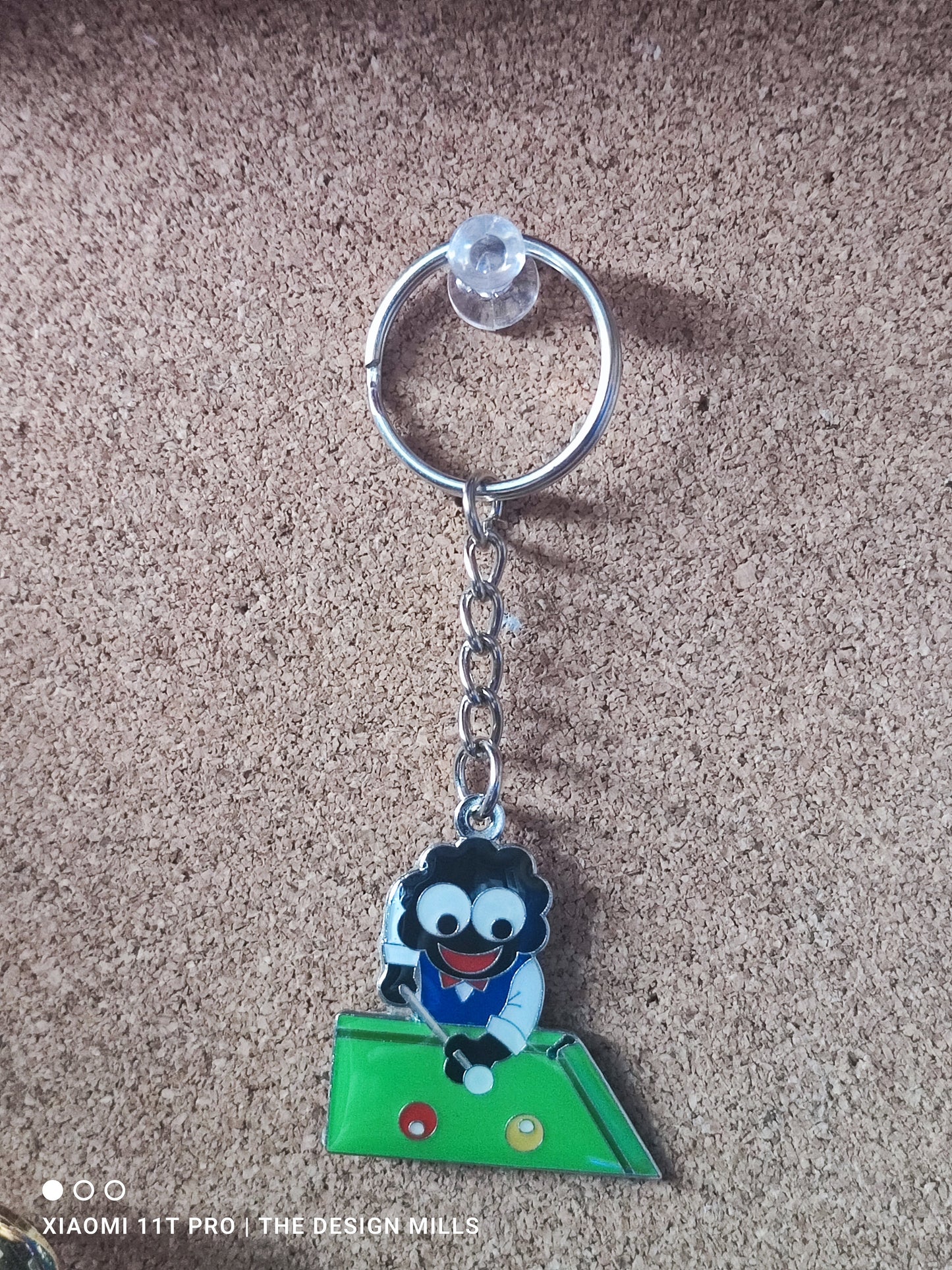Snooker Keyring Blue Waistcoat