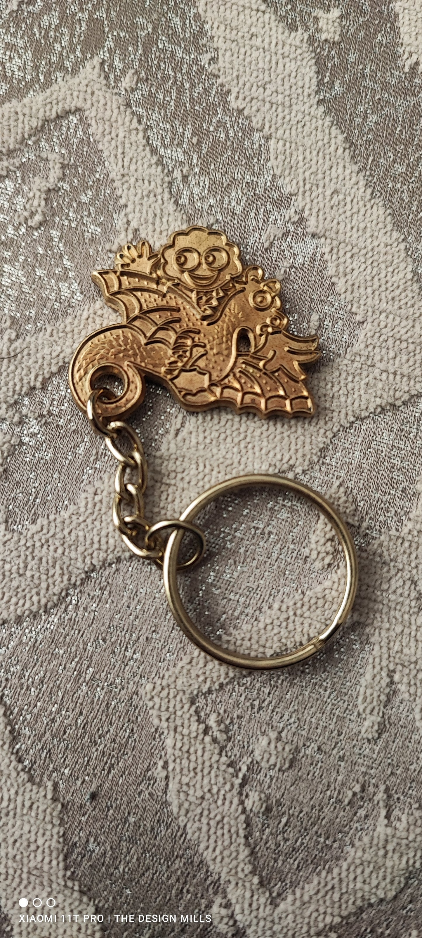 Special Unenamelled Copper Dragon Keyring