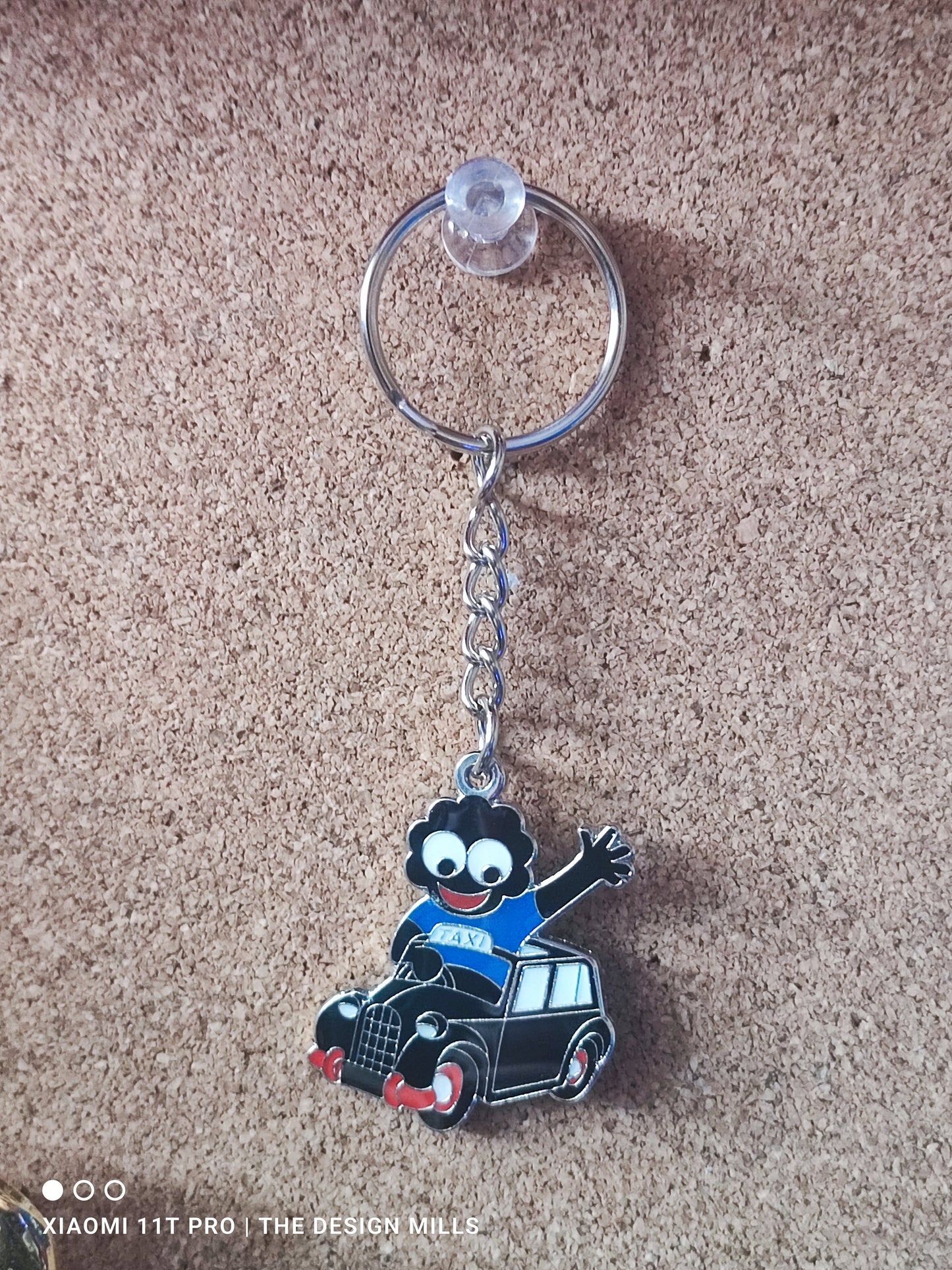 Taxi Keyring Blue Shirt