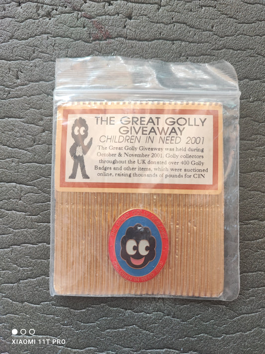 The Great Golly Giveaway Brass Badge in Original Packaging TGGG GOLD CARD